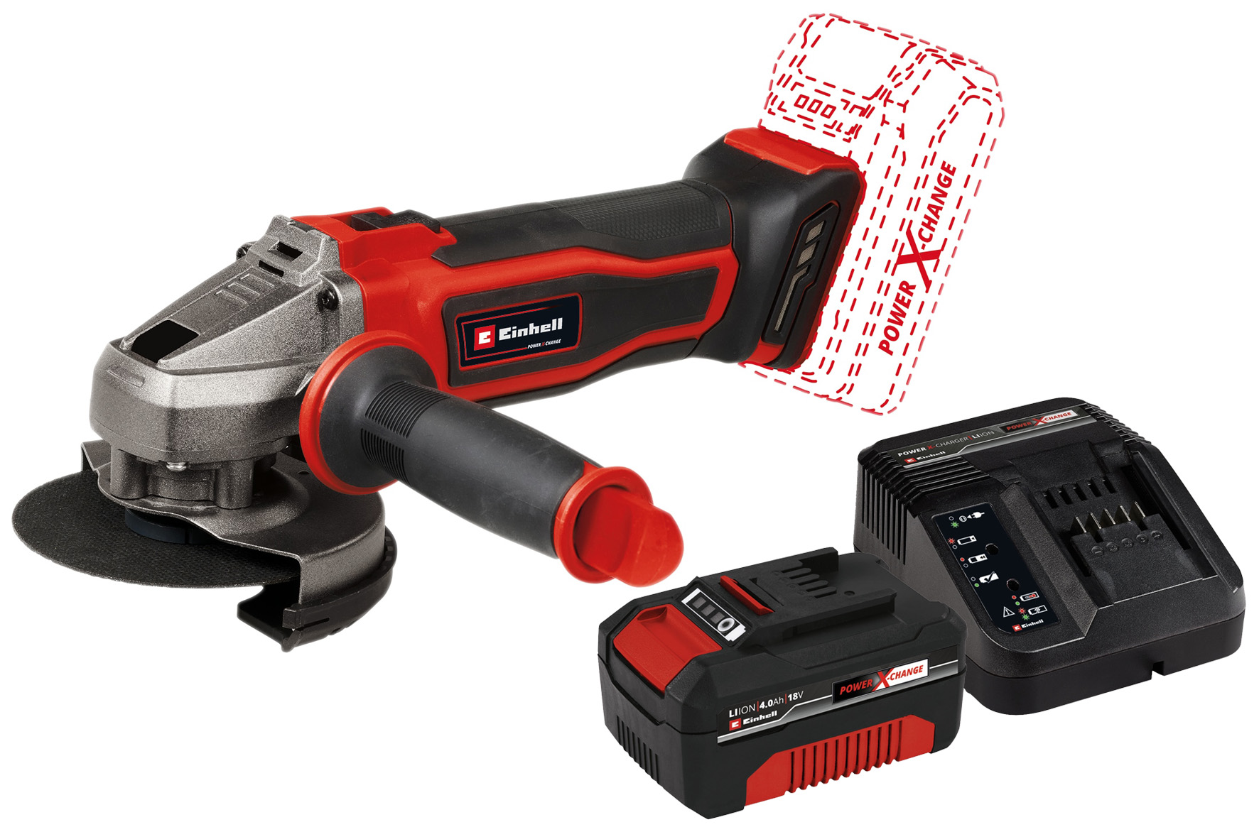 EINHELL Akku-Winkelschleifer TE-AG 18/ 115-2 Li Kit (1x 4,0 Ah) EINHELL Akku-Winkelschleifer TE-AG 18/ 115-2 Li Kit (1x 4,0 Ah)