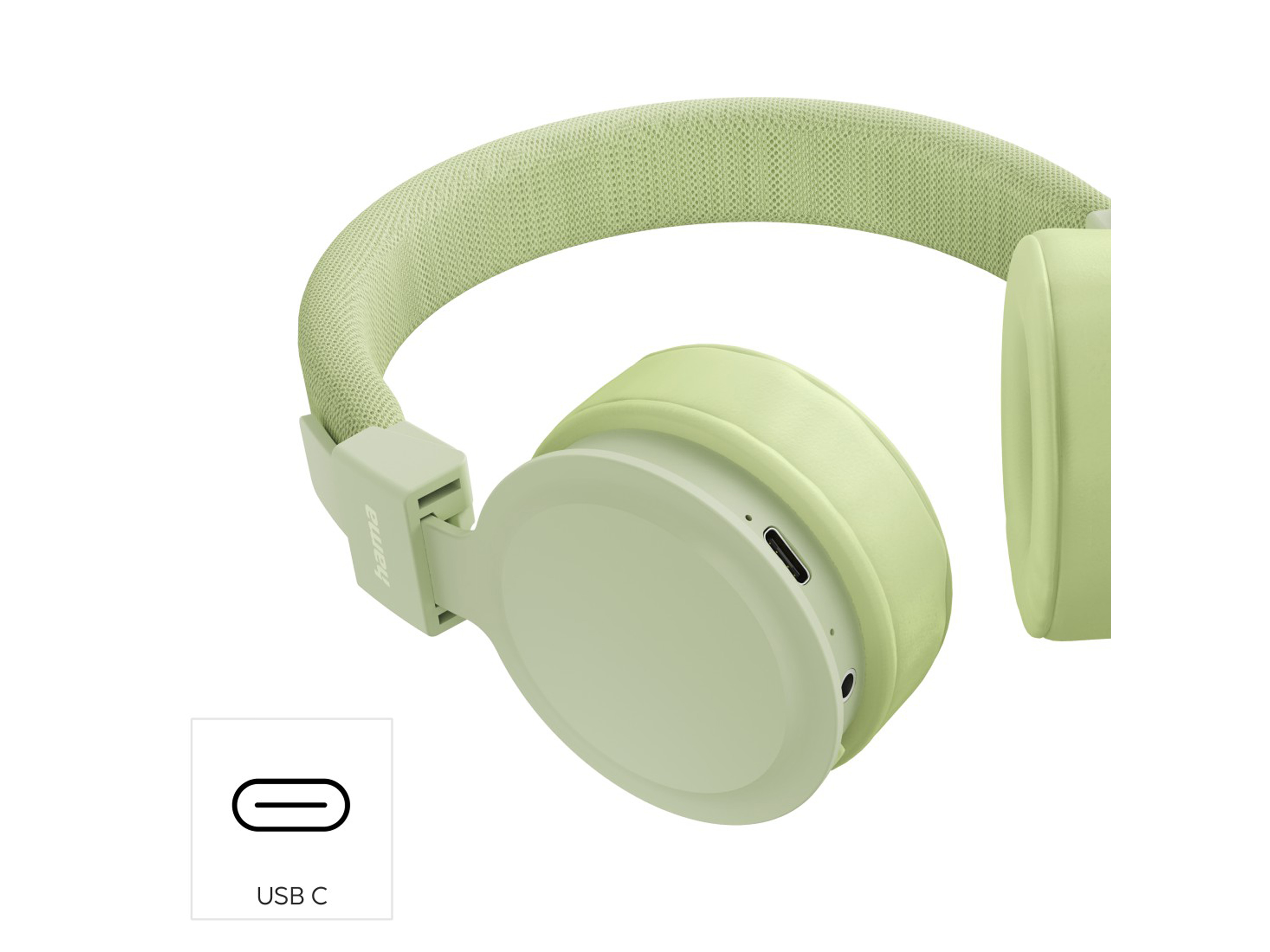 On-Ear Kopfhörer HAMA, Freedom Lit III, Bluetooth, faltbar, Sprachsteuerung grün