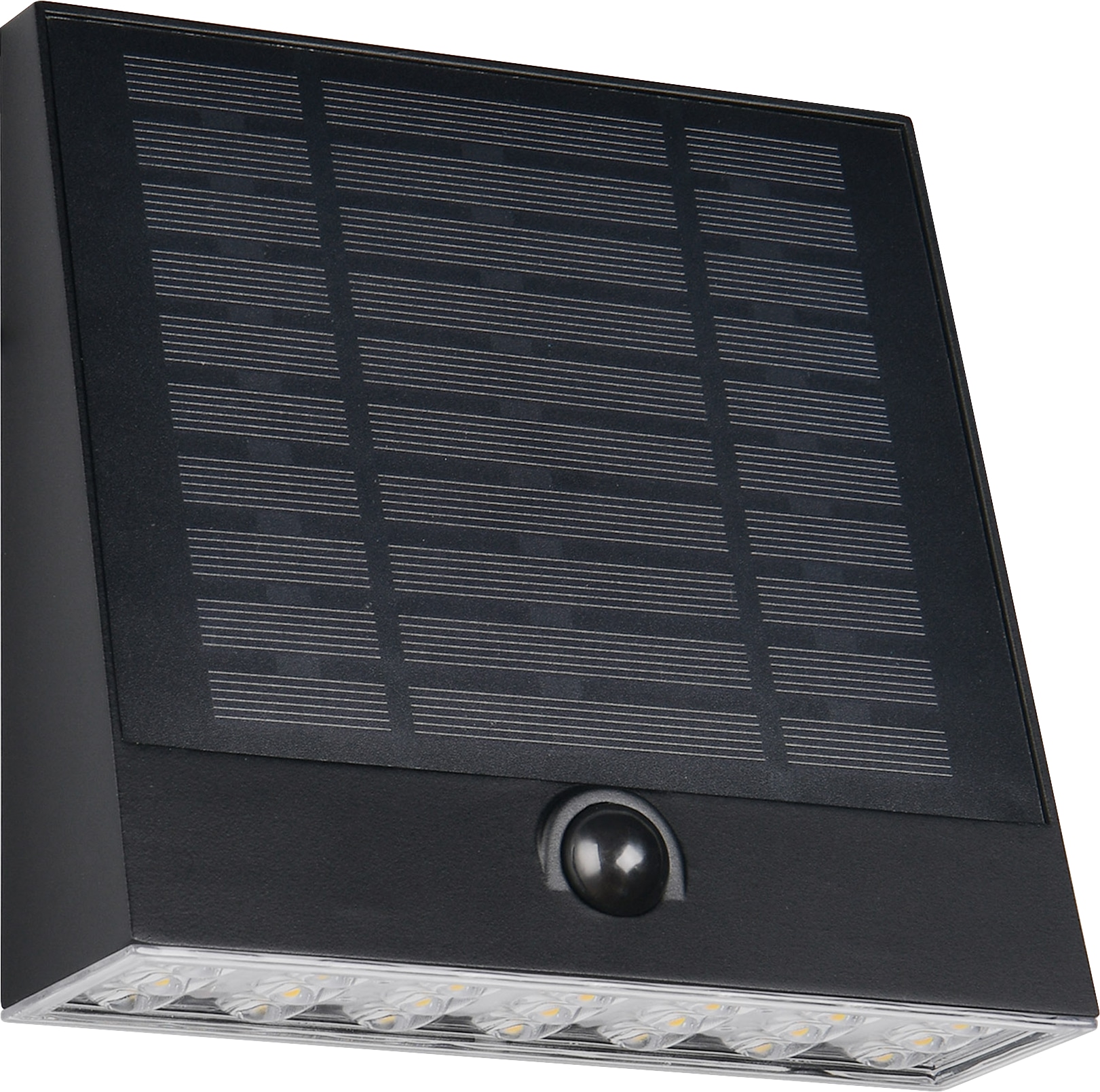 REALITY Solar LED-Wandleuchte ALVORADA, R23326102, 6 W, 600lm, 4000K, schwarz