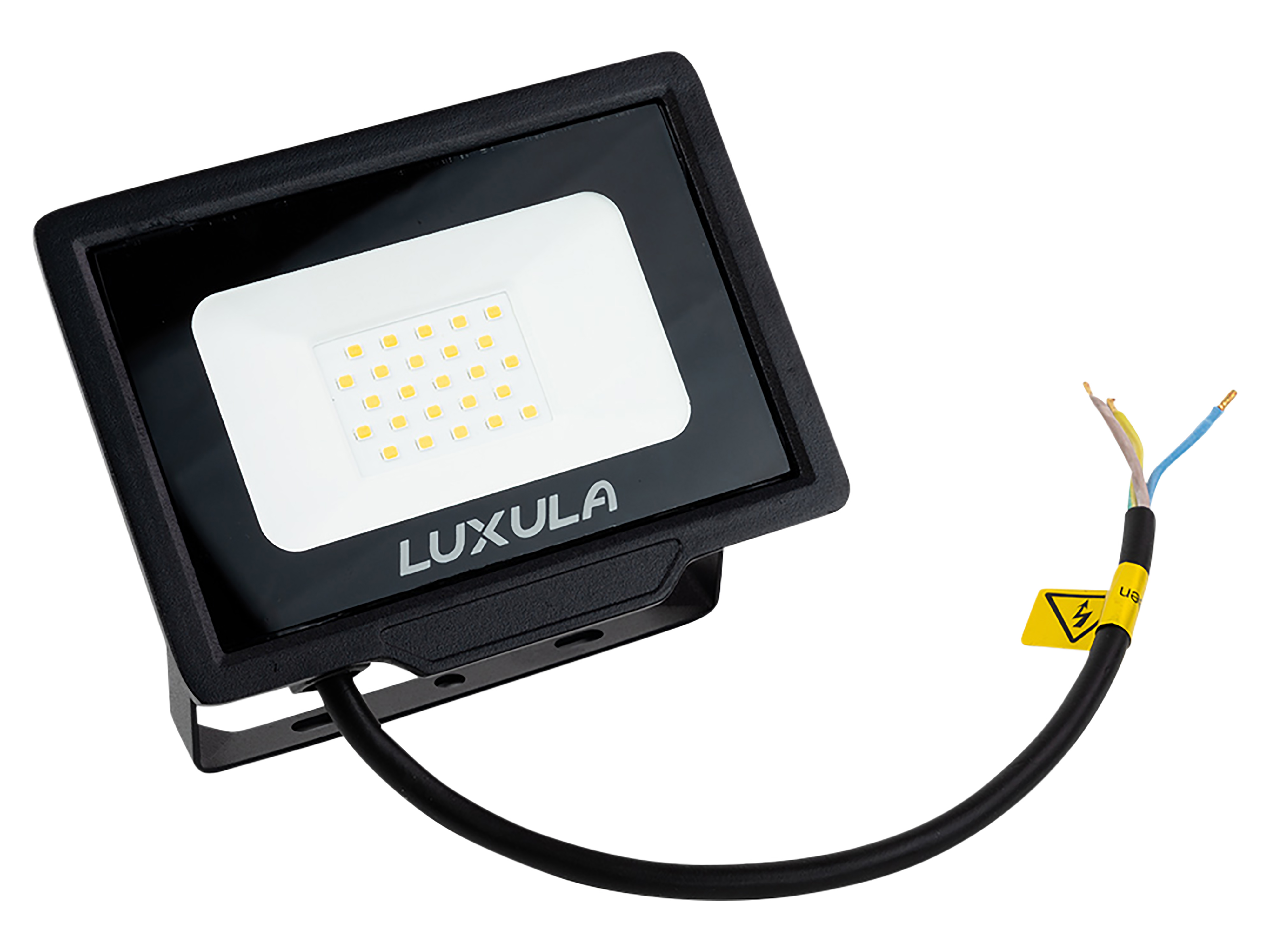 LUXULA LED-Fluter, EEK: F, 20W, 2000lm, 4000K, schwarz