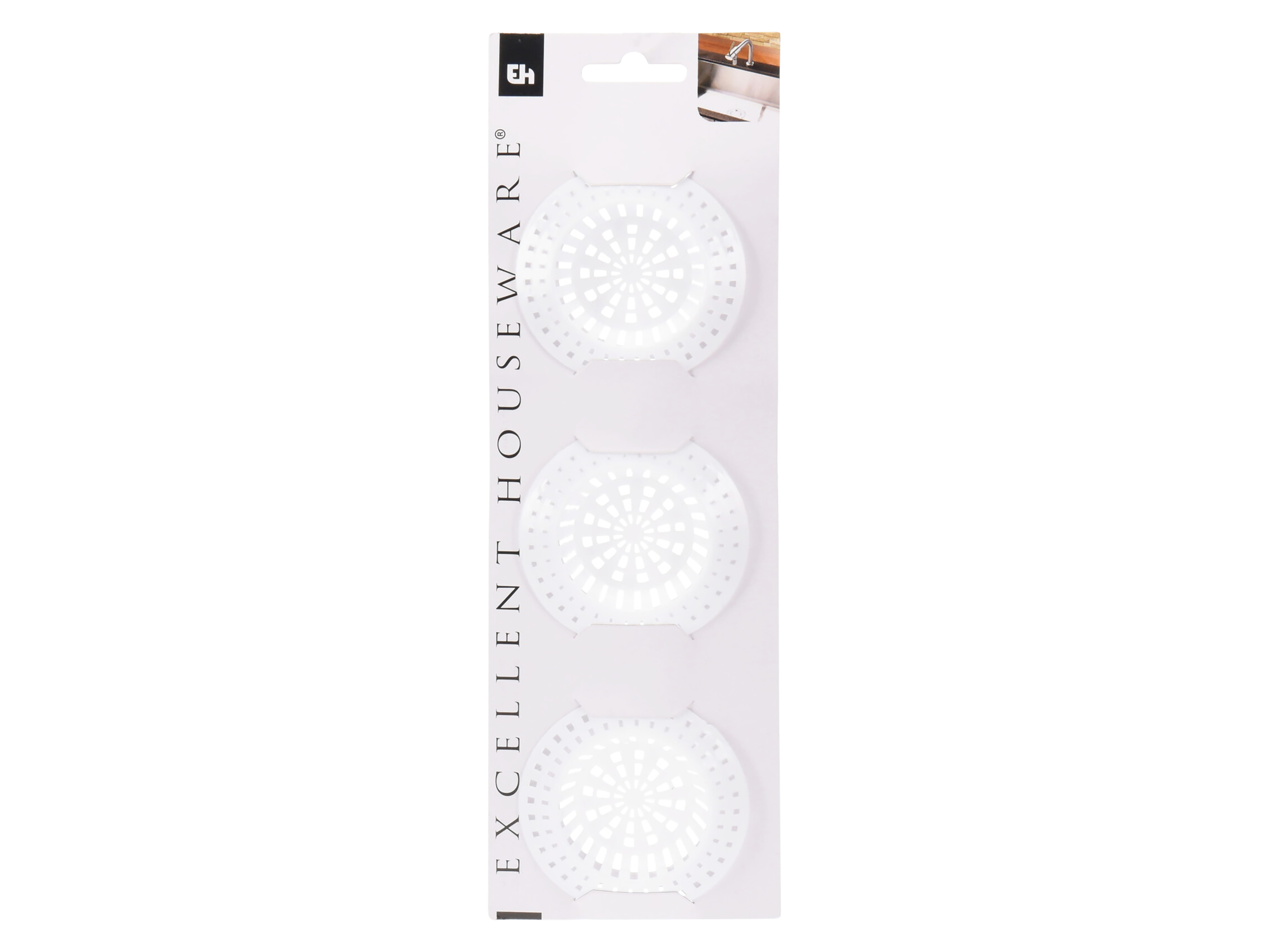 Excellent Houseware, Abflusssieb für Spülbecken, 3 Stück Excellent Houseware, Abflusssieb für Spülbecken, 3 Stück