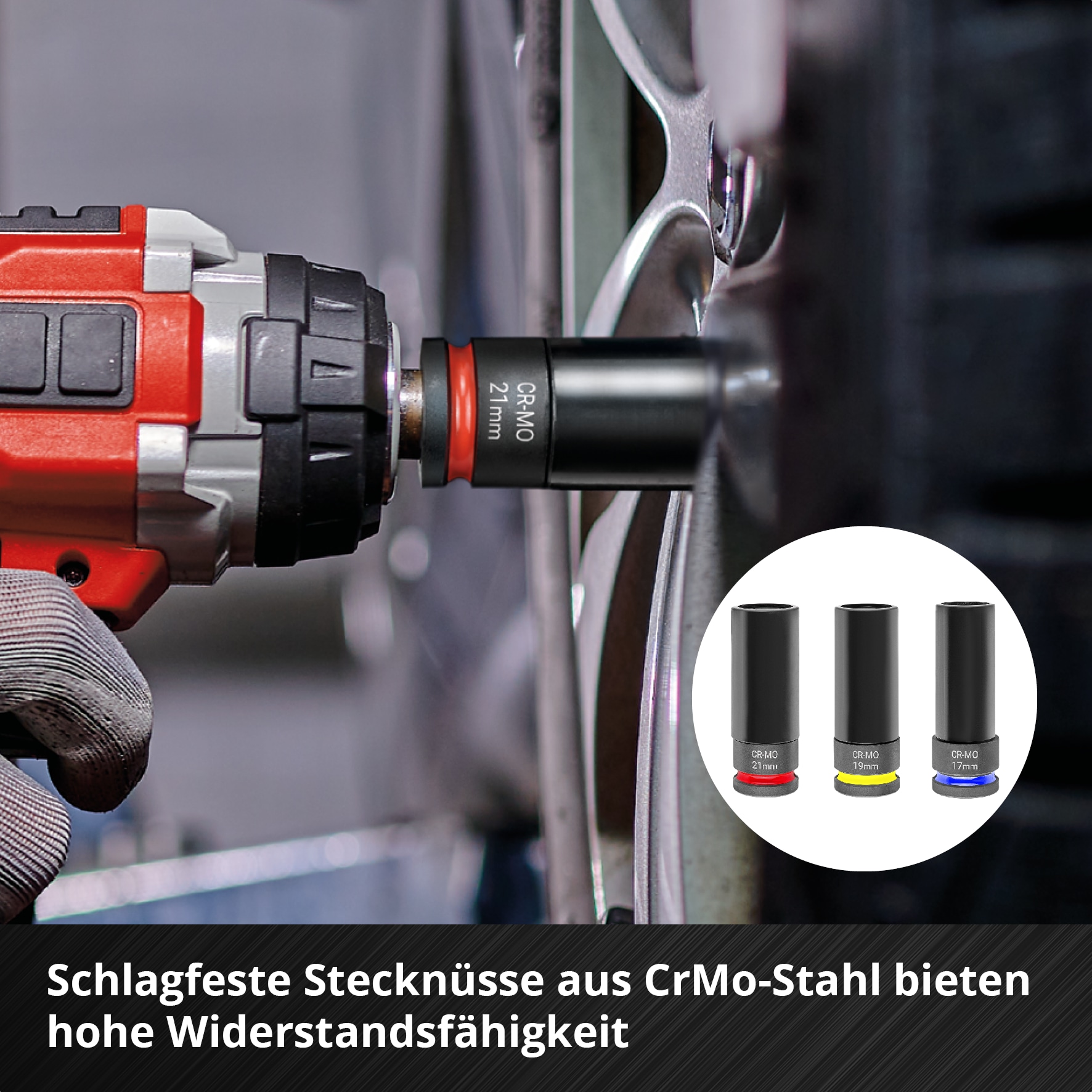 EINHELL Impact Stecknuss-Set, 109273, 5-teilig EINHELL Impact Stecknuss-Set, 109273, 5-teilig