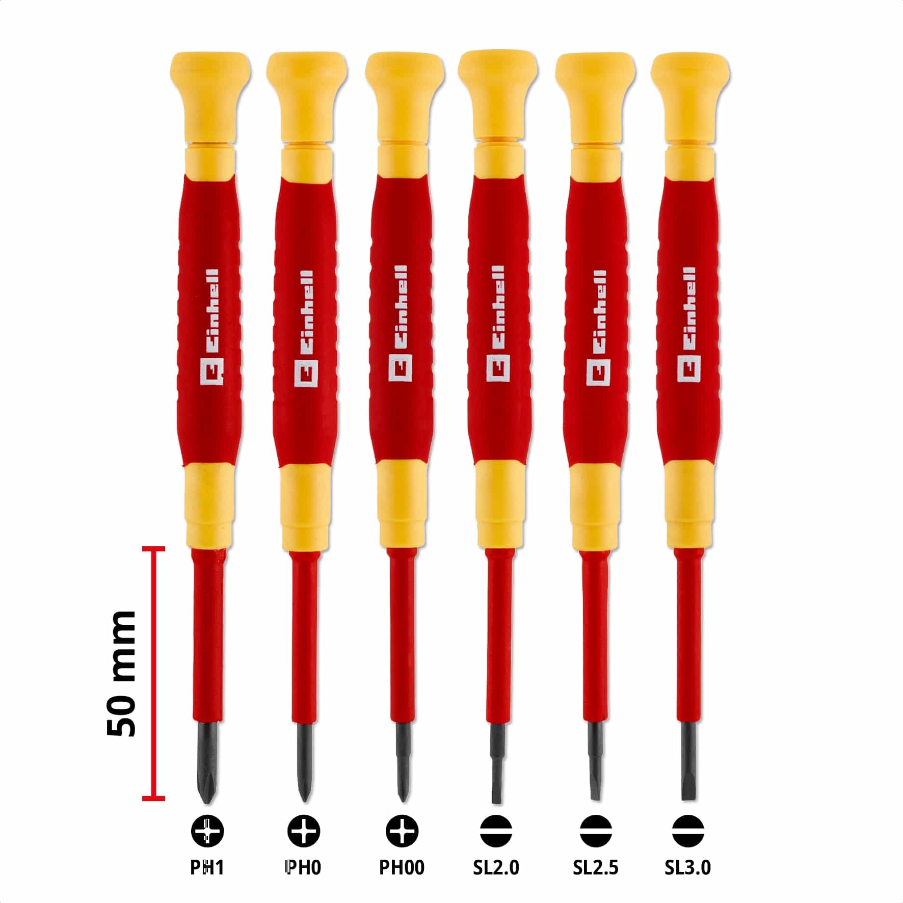 EINHELL Feinmechanik-Schraubendreher-Set VDE, 370542, 6-teilig EINHELL Feinmechanik-Schraubendreher-Set VDE, 370542, 6-teilig