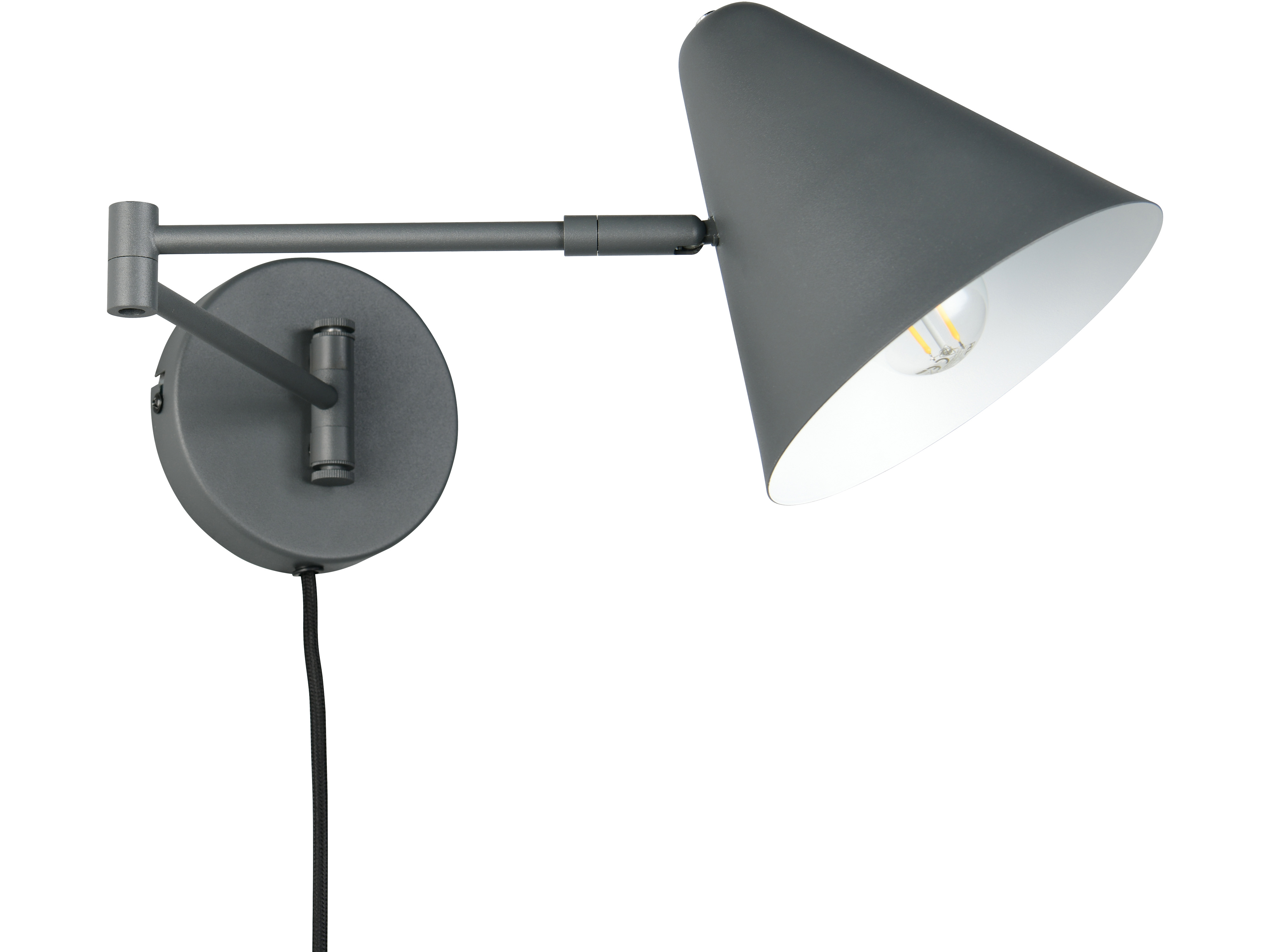 TRIO Wandleuchte Cosima 263970142, E14, ohne LM, IP20, anthrazit TRIO Wandleuchte Cosima 263970142, E14, ohne LM, IP20, anthrazit