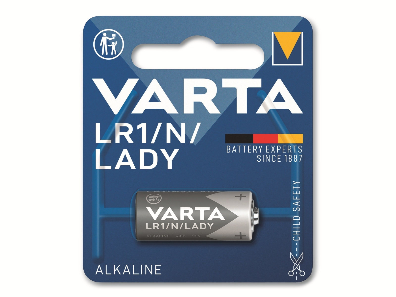 VARTA Batterie Alkaline, LR1, N, LADY, 1.5V, Electronics, 1 Stück VARTA Batterie Alkaline, LR1, N, LADY, 1.5V, Electronics, 1 Stück