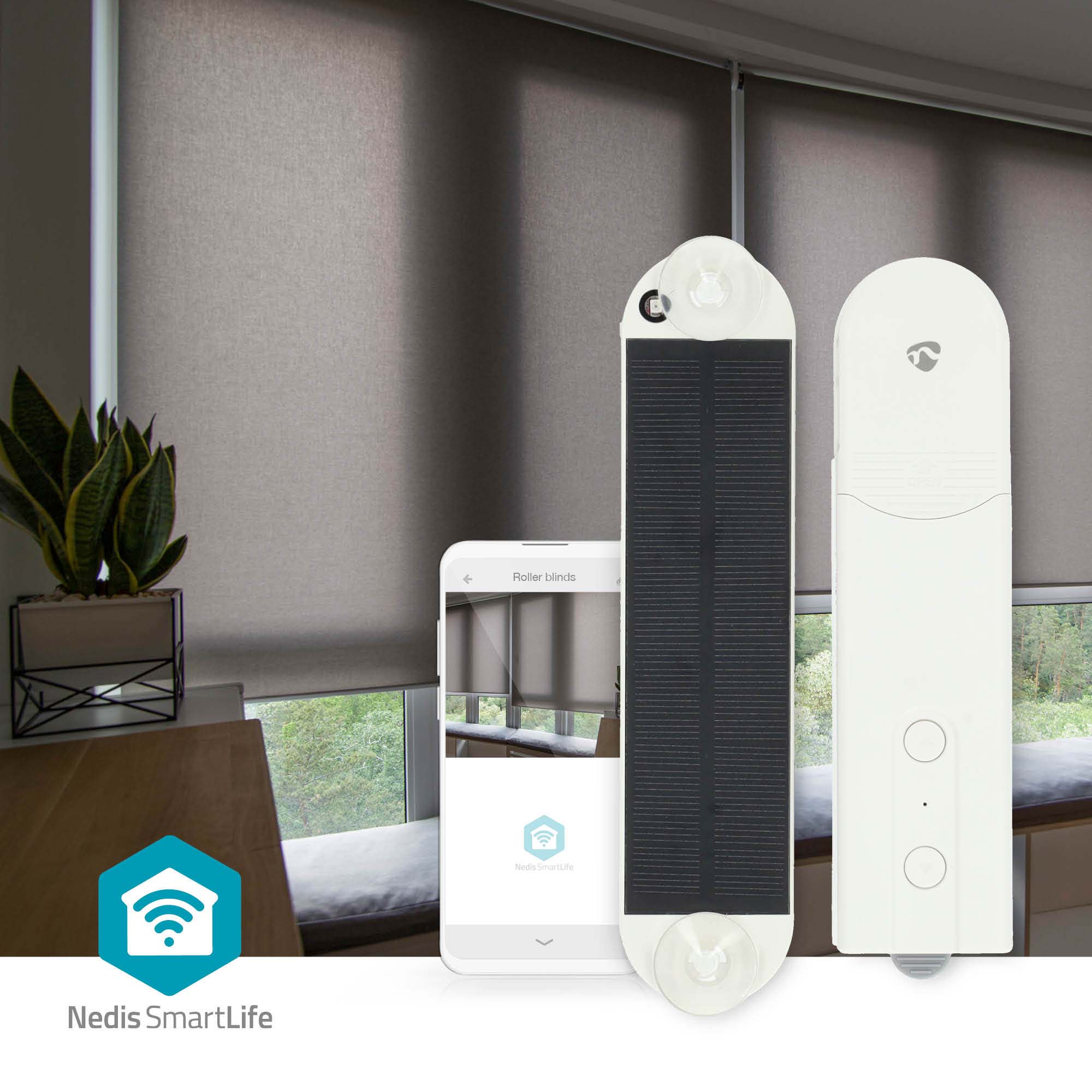 NEDIS Vorhangöffner SmartLife, Netzstrom-/Solarbetrieben, weiß NEDIS Vorhangroboter SmartLife, Netzstrom-/Solarbetrieben, weiß