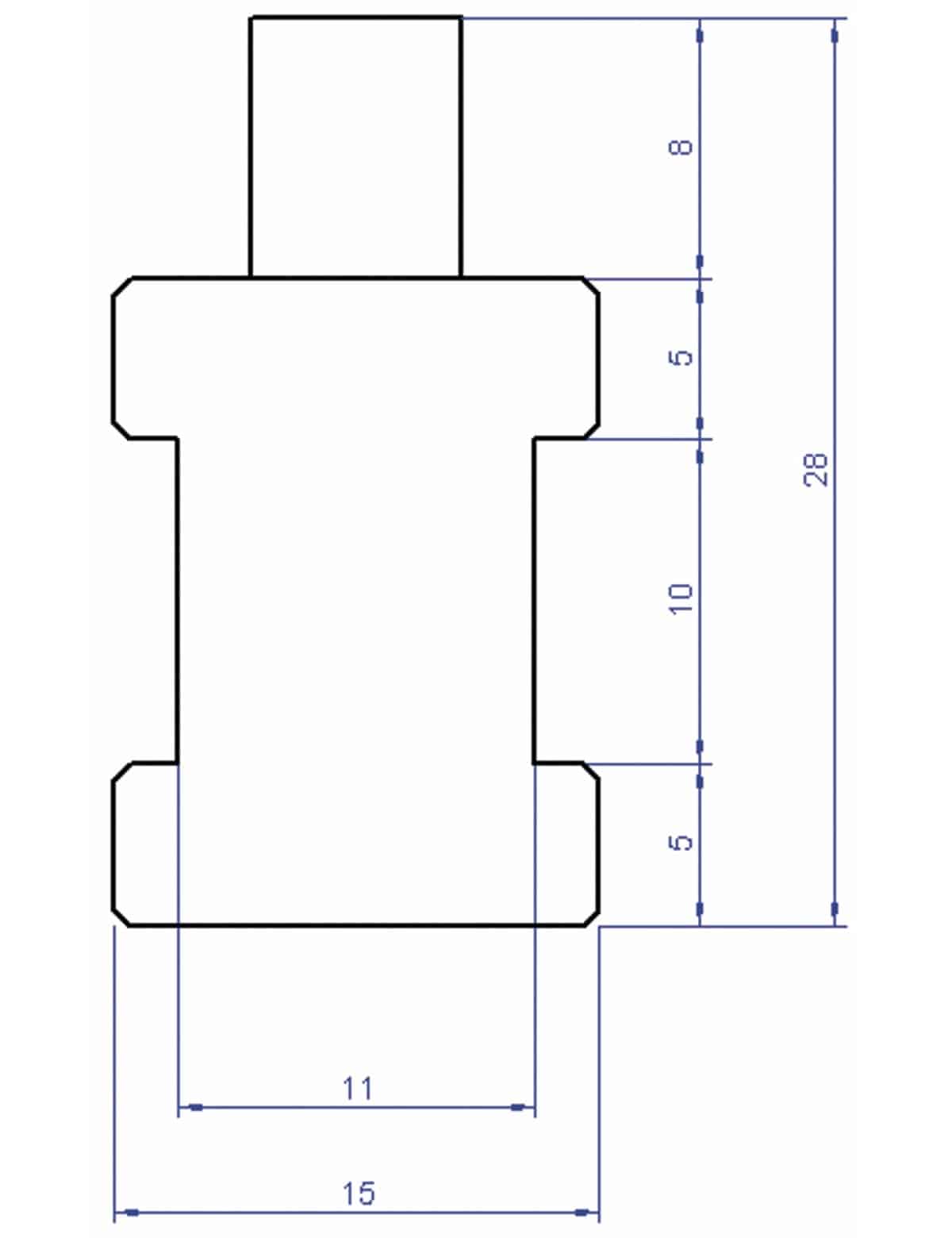 Rohr-Anlegefühler mit Sensor PT100, 3 m Rohr-Anlegefühler mit Sensor PT100, 3 m