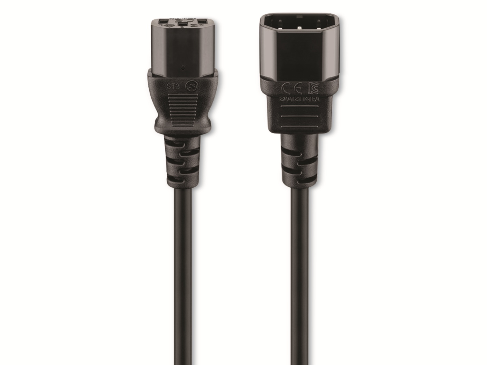 GOOBAY Kaltgeräteverlängerung NK 100 S-050, 0,5 m, schwarz GOOBAY Kaltgeräteverlängerung NK 100 S-050, 0,5 m, schwarz