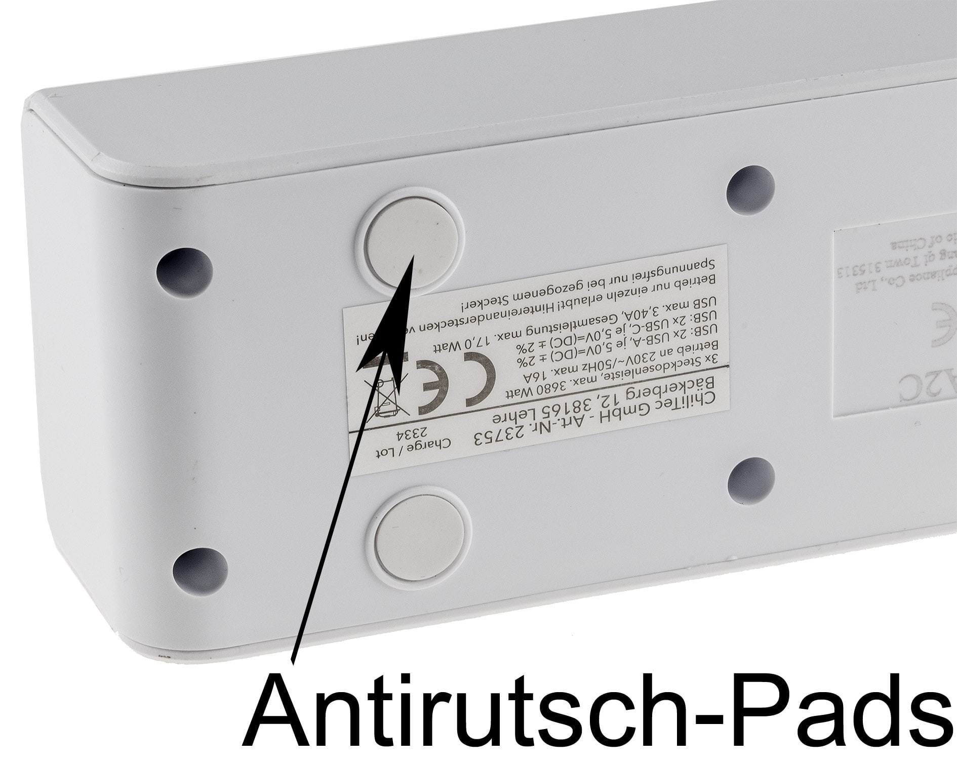 CHILITEC Steckdosenleiste, 5-fach, USB-A+C, 1,5 m Zuleitung, weiß CHILITEC Steckdosenleiste, 5-fach, USB-A+C, 1,5 m Zuleitung, weiß