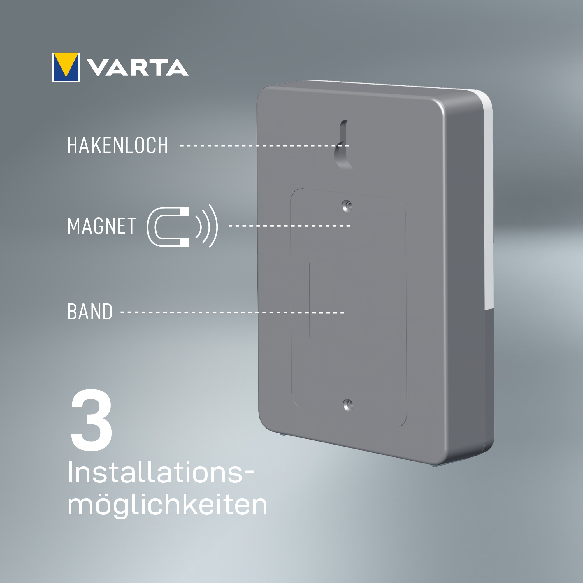 VARTA LED-Nachtlicht Motion Sensor, 40 lm, Batteriebetrieb, 2 Stück
