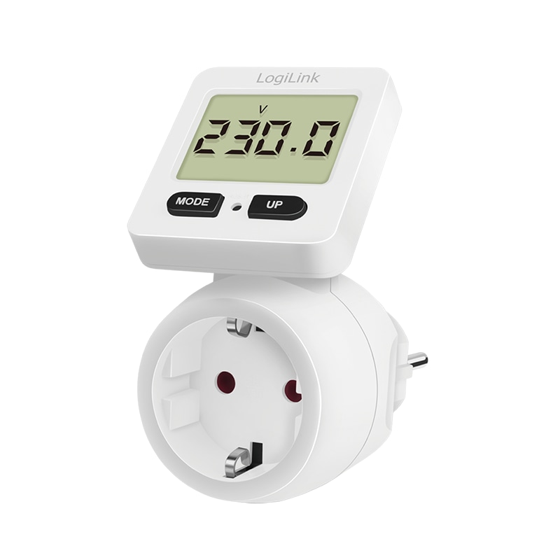 LOGILINK Energiekosten-Messgerät EM0004, Display 180° drehbar, weiß LOGILINK Energiekosten-Messgerät EM0004, Display 180° drehbar, weiß
