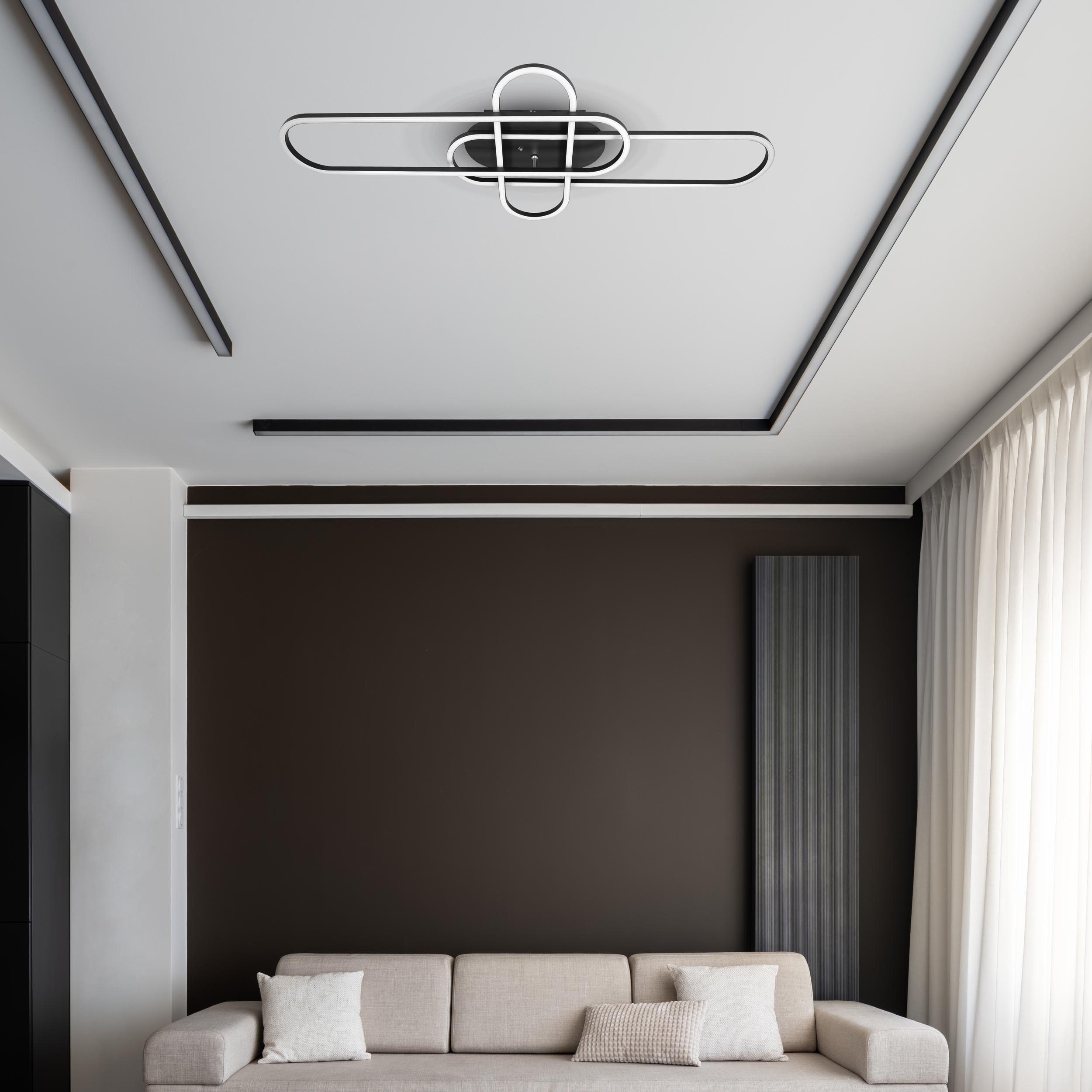NÄVE LED-Deckenleuchte 1405822, 48W, 7200lm, CCT, schwarz NÄVE LED-Deckenleuchte 1405822, 48W, 7200lm, CCT, schwarz