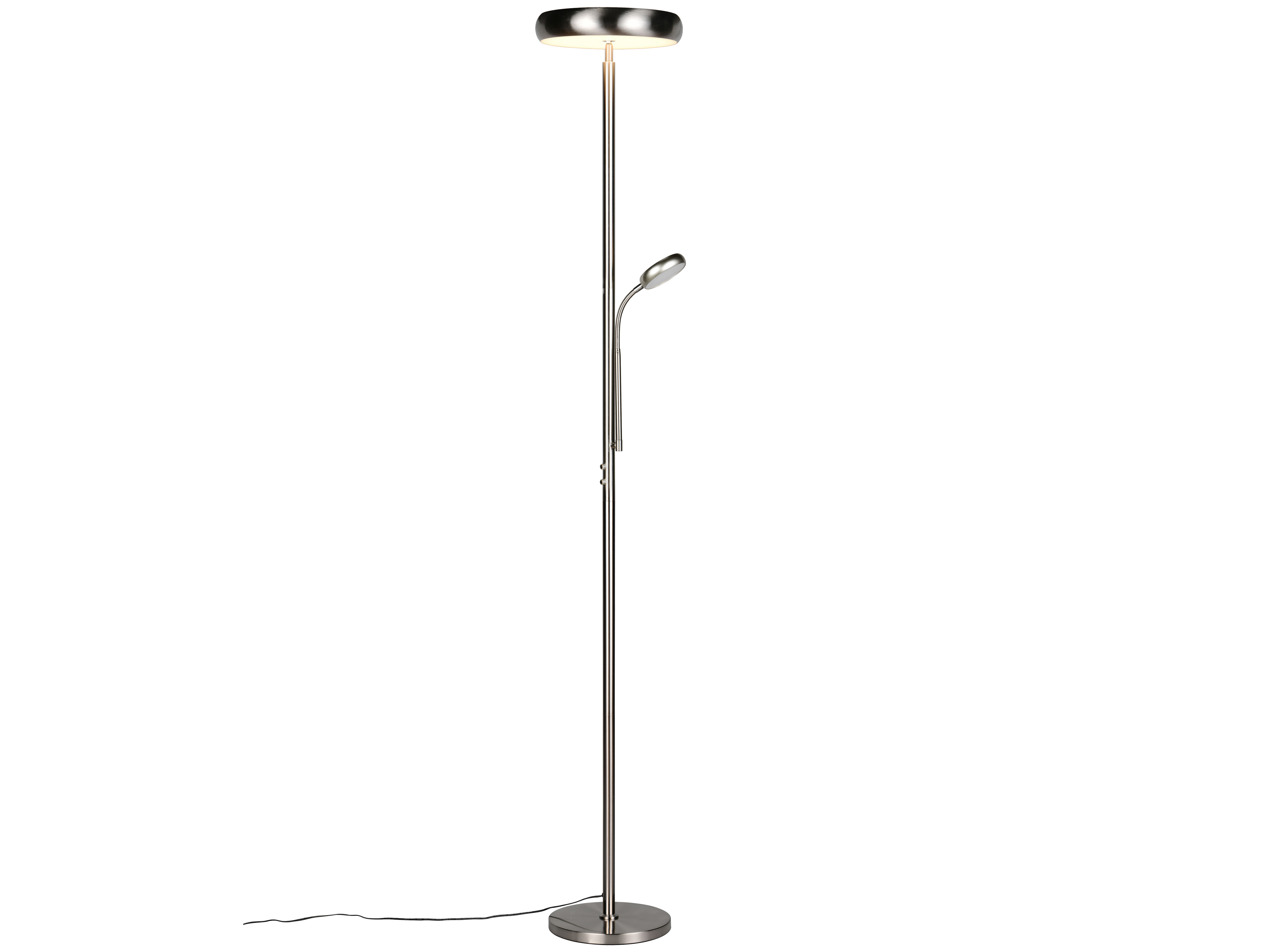 REALITY LED-Stehleuchte Palermo R45741107, 23W, 3000... 6500K, 2500lm, CCT, IP20, Nickel REALITY LED-Stehleuchte Palermo R45741107, 23W, 3000... 6500K, 2500lm, CCT, IP20, Nickel