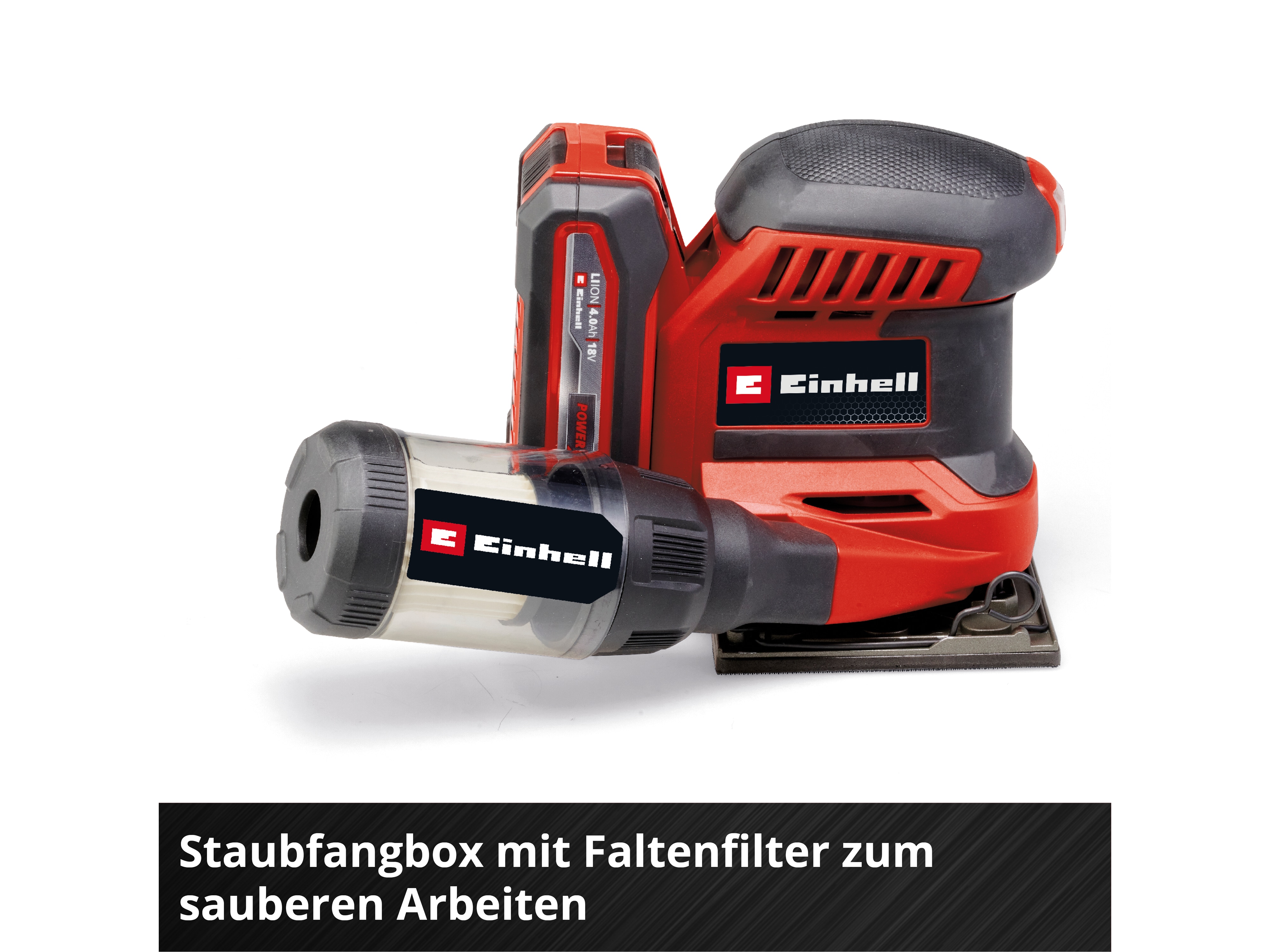 EINHELL Akku-Faustschleifer TE-OS 18/113 Li, Solo EINHELL Akku-Faustschleifer TE-OS 18/113 Li, Solo