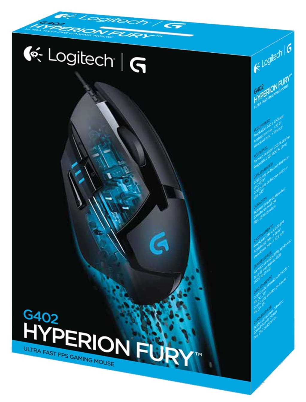 LOGITECH Gamingmaus G402 Hyperion Fury LOGITECH Gamingmaus G402 Hyperion Fury