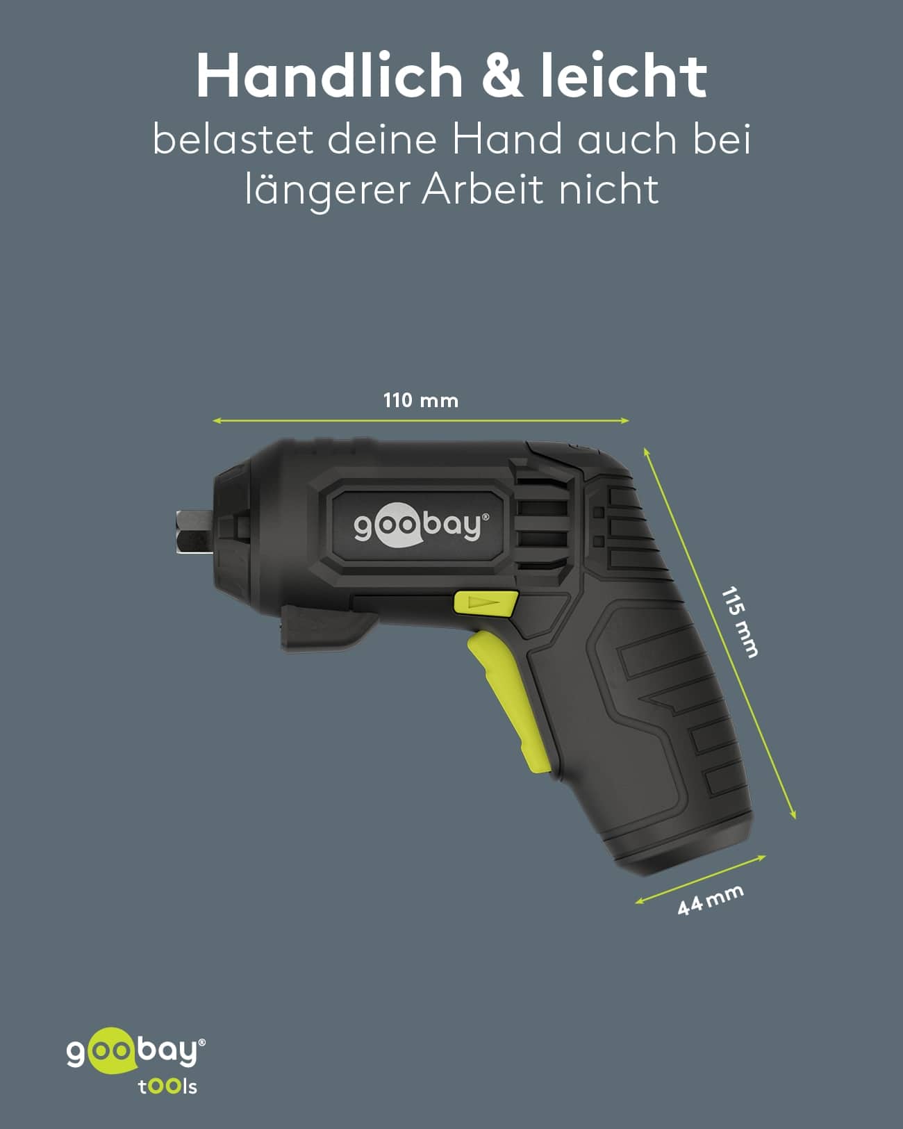 GOOBAY TOOLS 4in1 Mini-Akkuschrauber-Set, 77817, 35-teilig GOOBAY TOOLS 4in1 Mini-Akkuschrauber-Set, 77817, 35-teilig