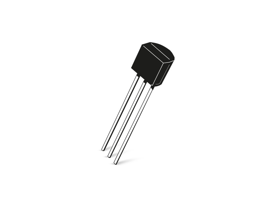 Transistor BC337-16, NPN, 45 V, 0,8 A, TO92 Transistor BC337-16, NPN, 45 V, 0,8 A, TO92