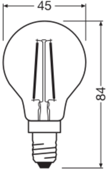 OSRAM LED-Lampe Retrofit, 1,8 W, E14, 2700 K, EEK: D, 250 lm, IP20, warmweiß OSRAM LED-Lampe Retrofit, 1,8 W, E14, 2700 K, EEK: D, 250 lm, IP20, warmweiß
