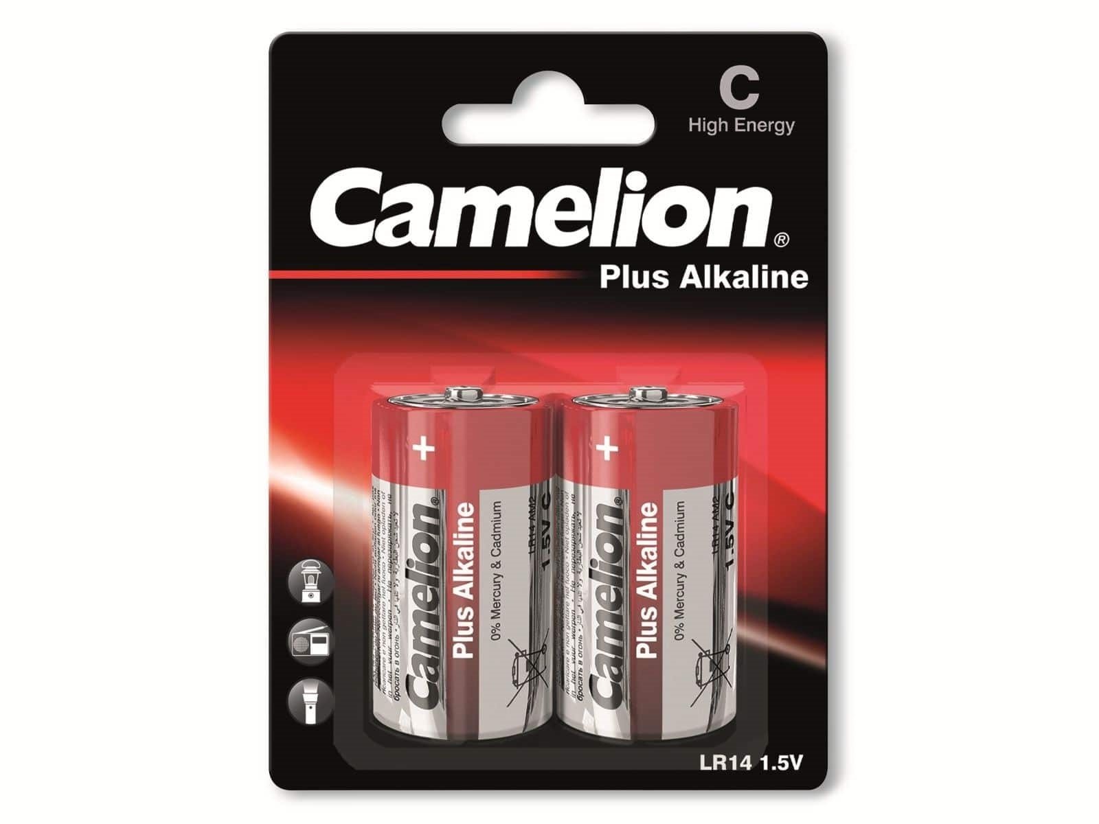 CAMELION Baby-Batterie, Plus-Alkaline, LR14, 2 Stück CAMELION Baby-Batterie, Plus-Alkaline, LR14, 2 Stück
