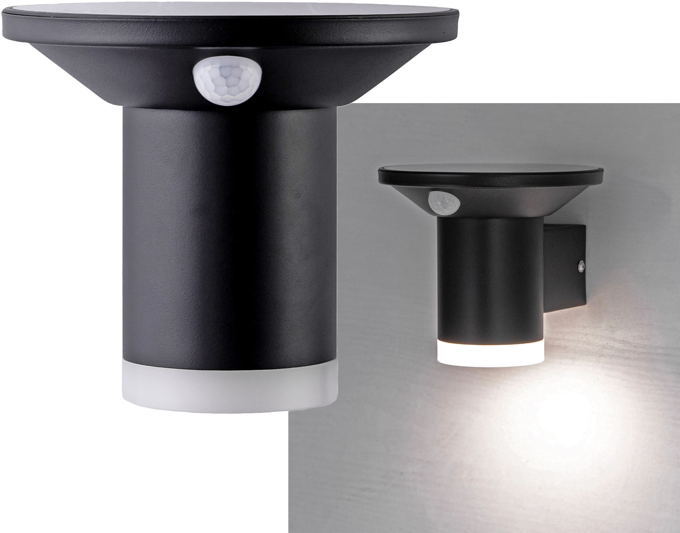 CHILITEC Solar LED-Wandleuchte SWL-AS500, IP44, 3000 K, PIR-Sensor CHILITEC Solar LED-Wandleuchte SWL-AS500, IP44, 3000 K, PIR-Sensor