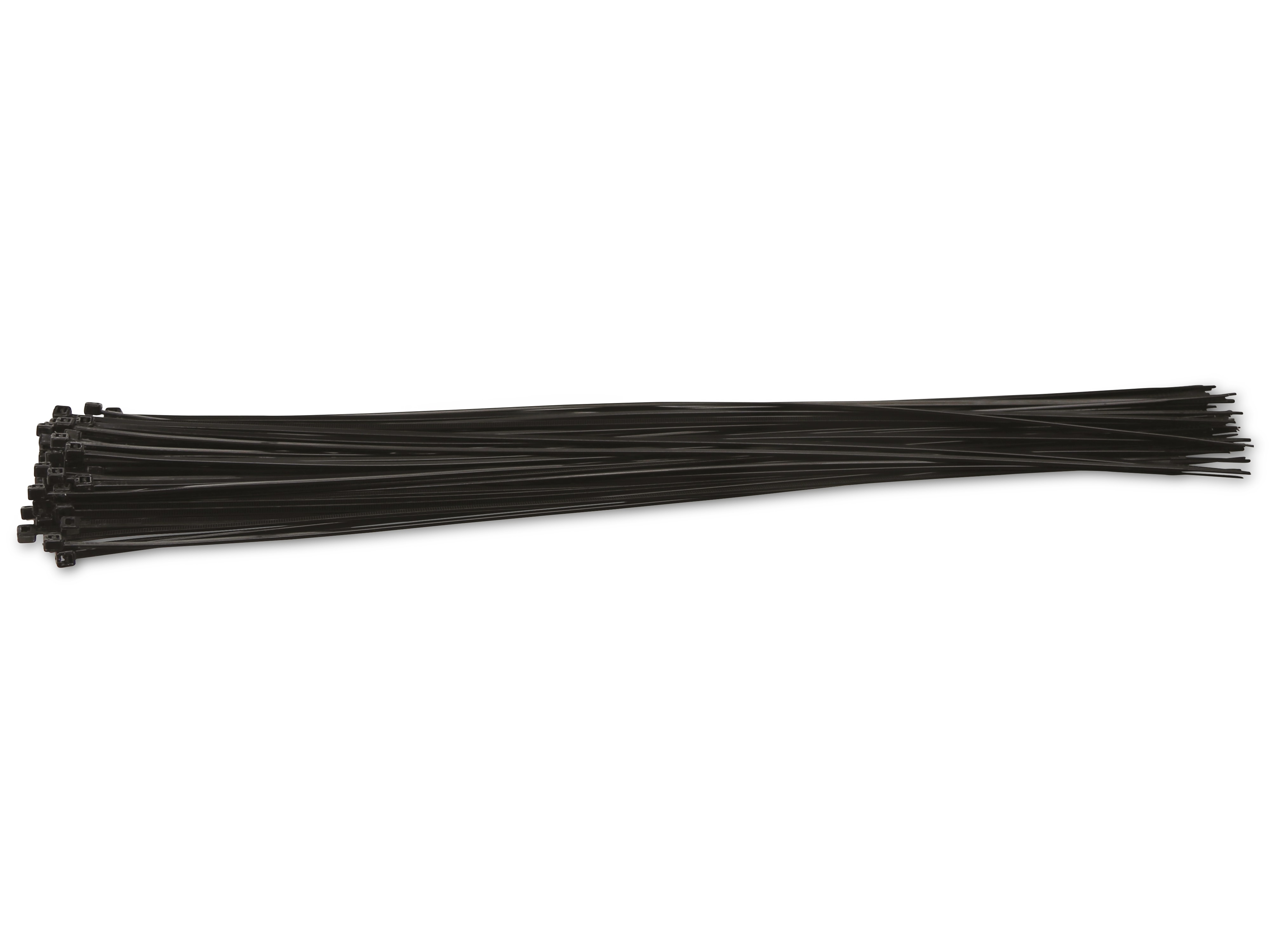 KSS Kabelbinder-Sortiment Polyamid 6.6, schwarz, 400x2,5, UV-beständig, 100 Stück KSS Kabelbinder-Sortiment Polyamid 6.6, schwarz, 400x2,5, UV-beständig, 100 Stück