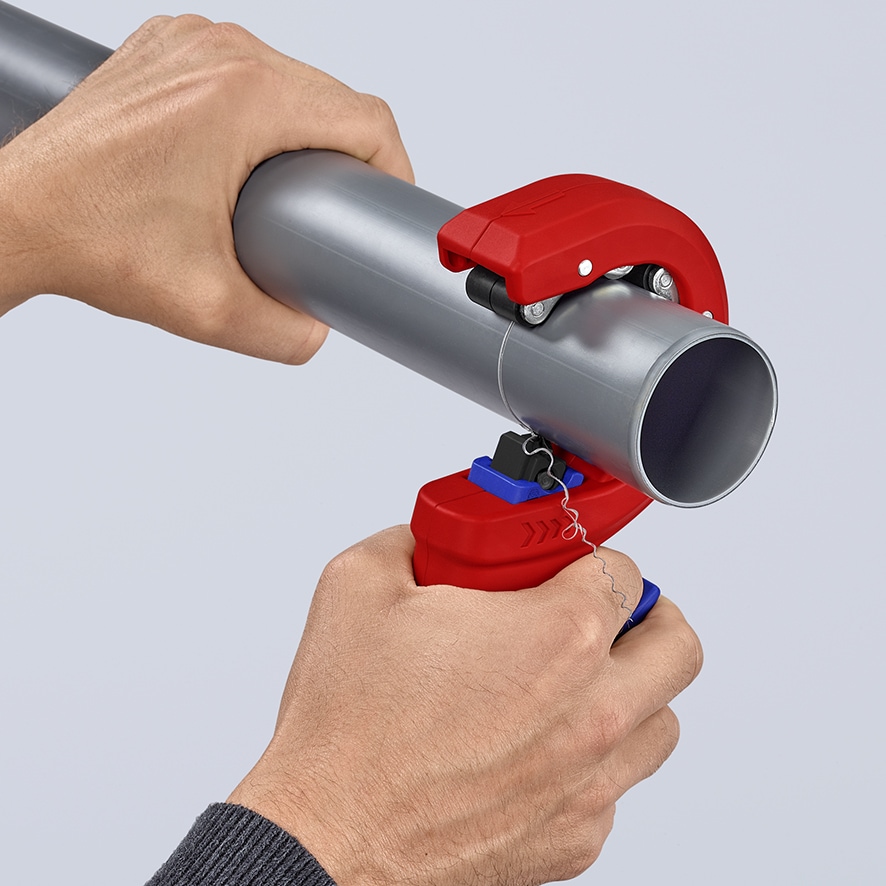 KNIPEX Rohrabschneider, DP50, 90 23 01 BK, für Kunststoff-Abflussrohre KNIPEX Rohrabschneider, DP50, 90 23 01 BK, für Kunststoff-Abflussrohre