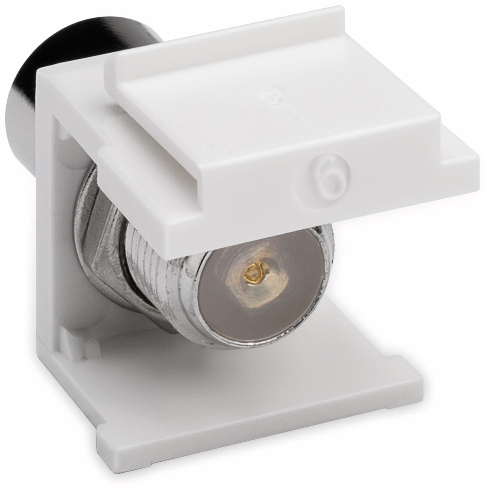 GOOBAY Einbau-Modul 79955, Kupplung, Koax-Stecker auf F-Buchse GOOBAY Einbau-Modul 79955, Kupplung, Koax-Stecker auf F-Buchse