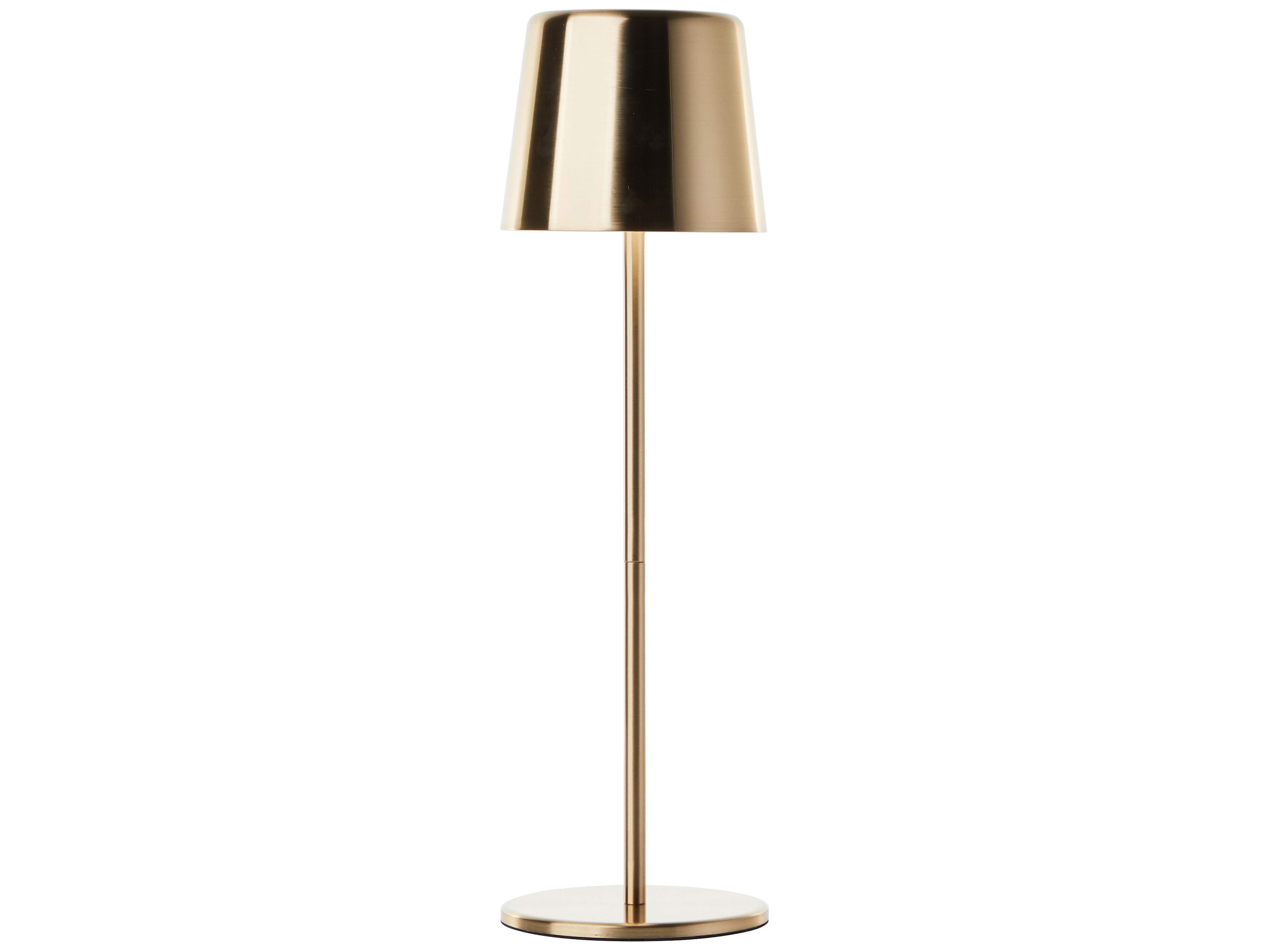 BRILLIANT LED-Akku-Tischleuchte Xaana, 4W, 300lm, CCT, messing-gebürstet