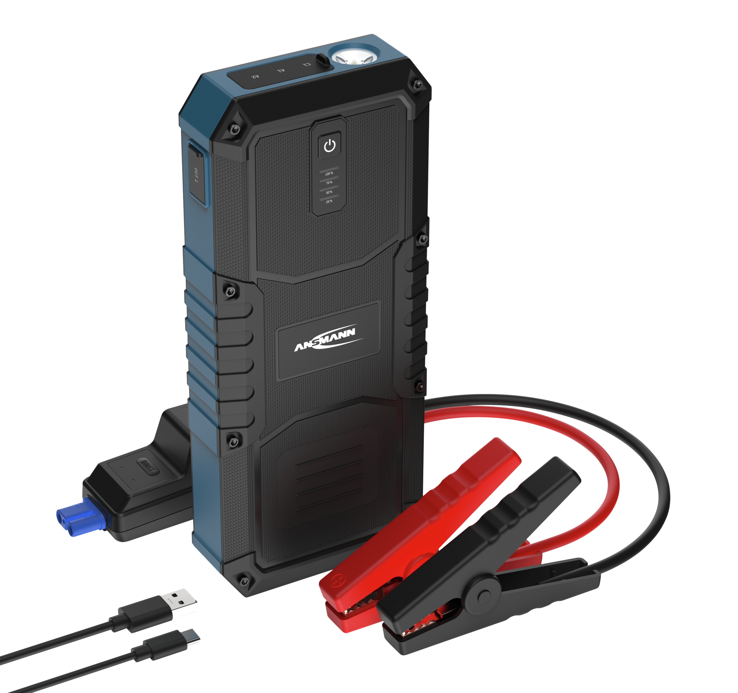 ANSMANN Jump Starter, 16.0, Powerbank Starthilfe, 1900-0130, 12 V-, 2500 A ANSMANN Jump Starter, 16.0, Powerbank Starthilfe, 1900-0130, 12 V-, 2500 A