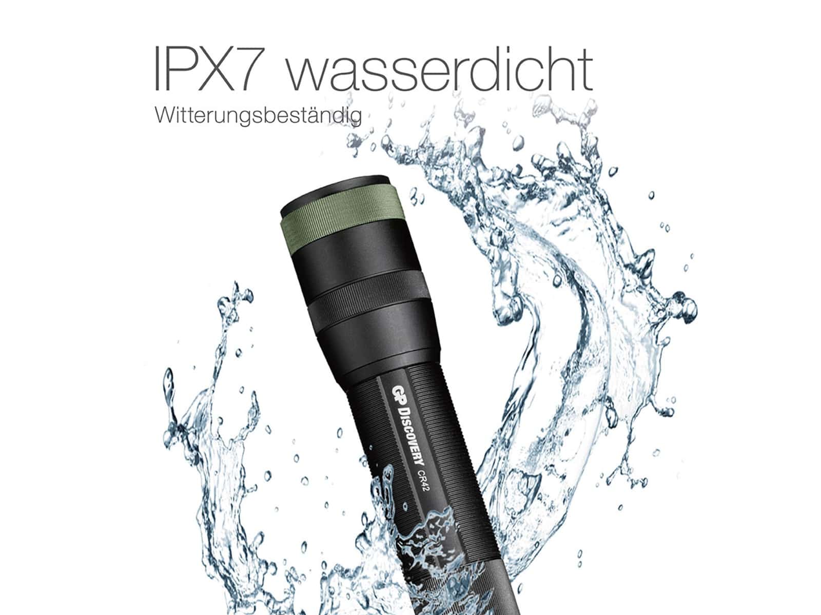 GP LED-Taschenlampe Discovery CR42, 1000 lm, 170 m GP LED-Taschenlampe Discovery CR42, 1000 lm, 170 m