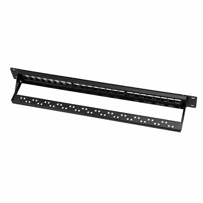 LOGILINK Patchpanel NK4065, 19", 24 Keystone-Module, schwarz LOGILINK Patchpanel NK4065, 19", 24 Keystone-Module, schwarz