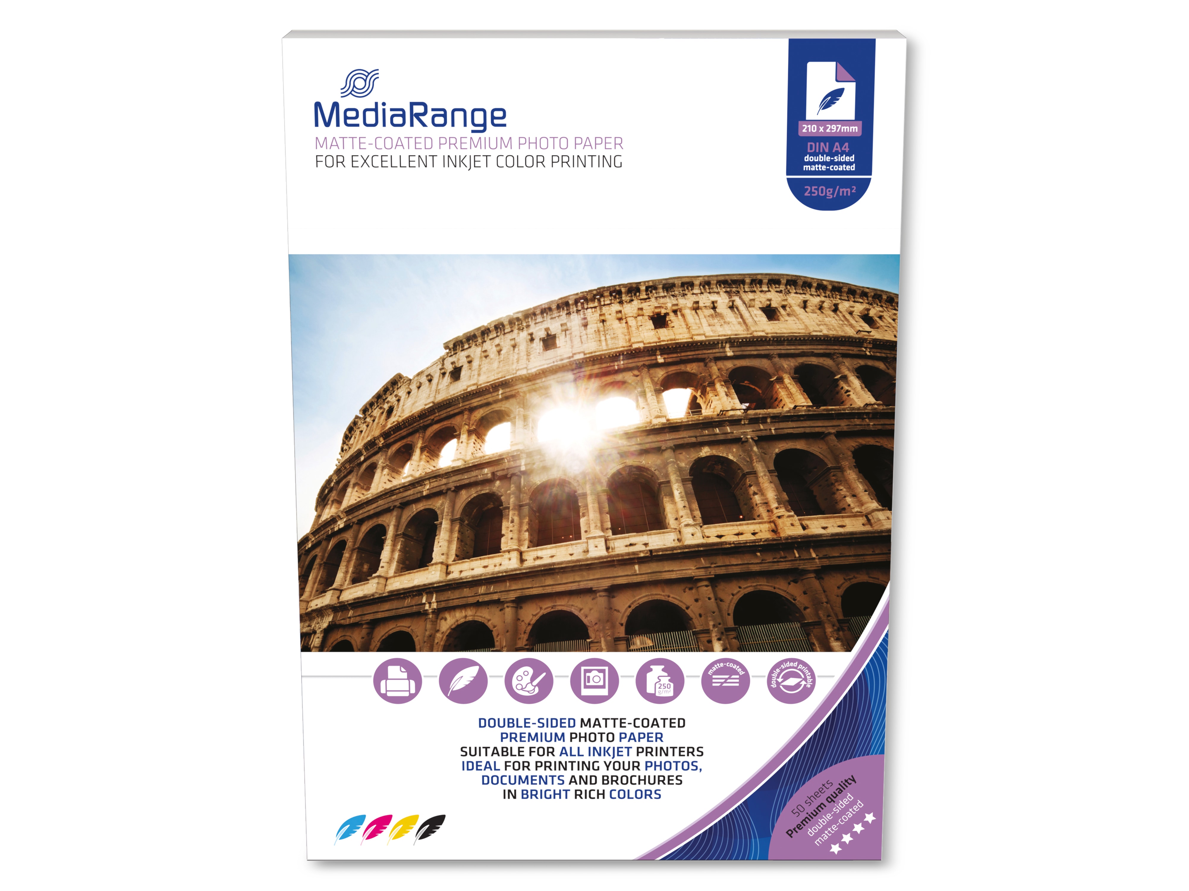 MEDIARANGE Fotopapier MRINK112, 210x297mm, 50 Blatt MEDIARANGE Fotopapier MRINK112, 210x297mm, 50 Blatt