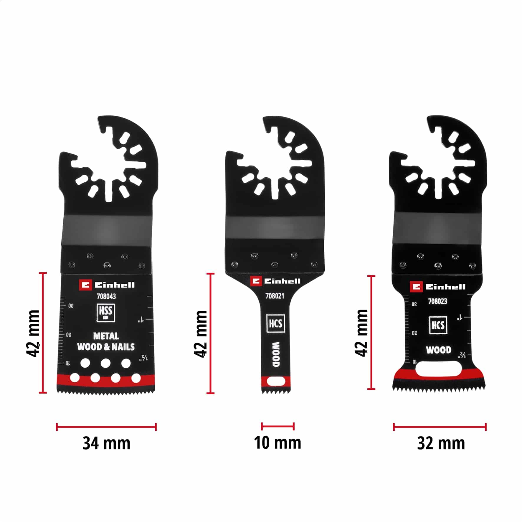 EINHELL Multitool-Set, 708103, Holz/Metall, 3-teilig EINHELL Multitool-Set, 708103, Holz/Metall, 3-teilig