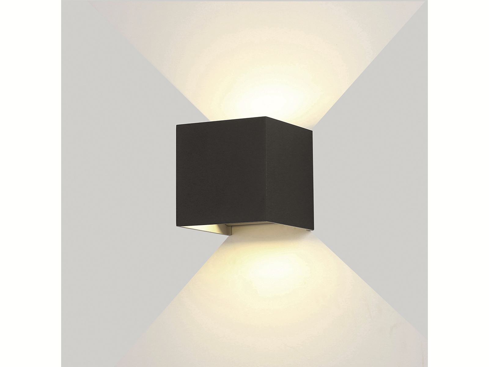 OPTONICA LED-Wandleuchte 7458, EEK: E, 12W, IP54, 1320 lm, 3000K, schwarz OPTONICA LED-Wandleuchte 7458, EEK: E, 12W, IP54, 1320 lm, 3000K, schwarz
