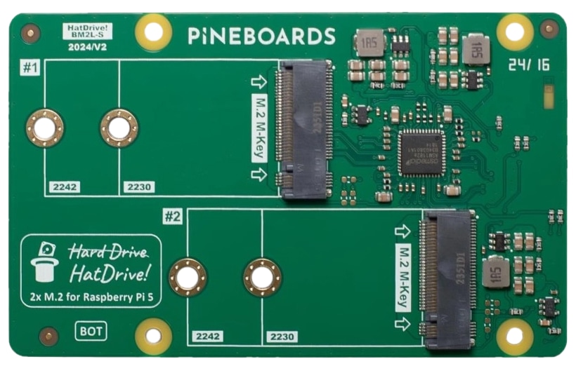 PINEBOARDS, Pineboard Dual für Raspberry Pi 5, PP3-200030 PINEBOARDS, Pineboard Dual für Raspberry Pi 5, PP3-200030