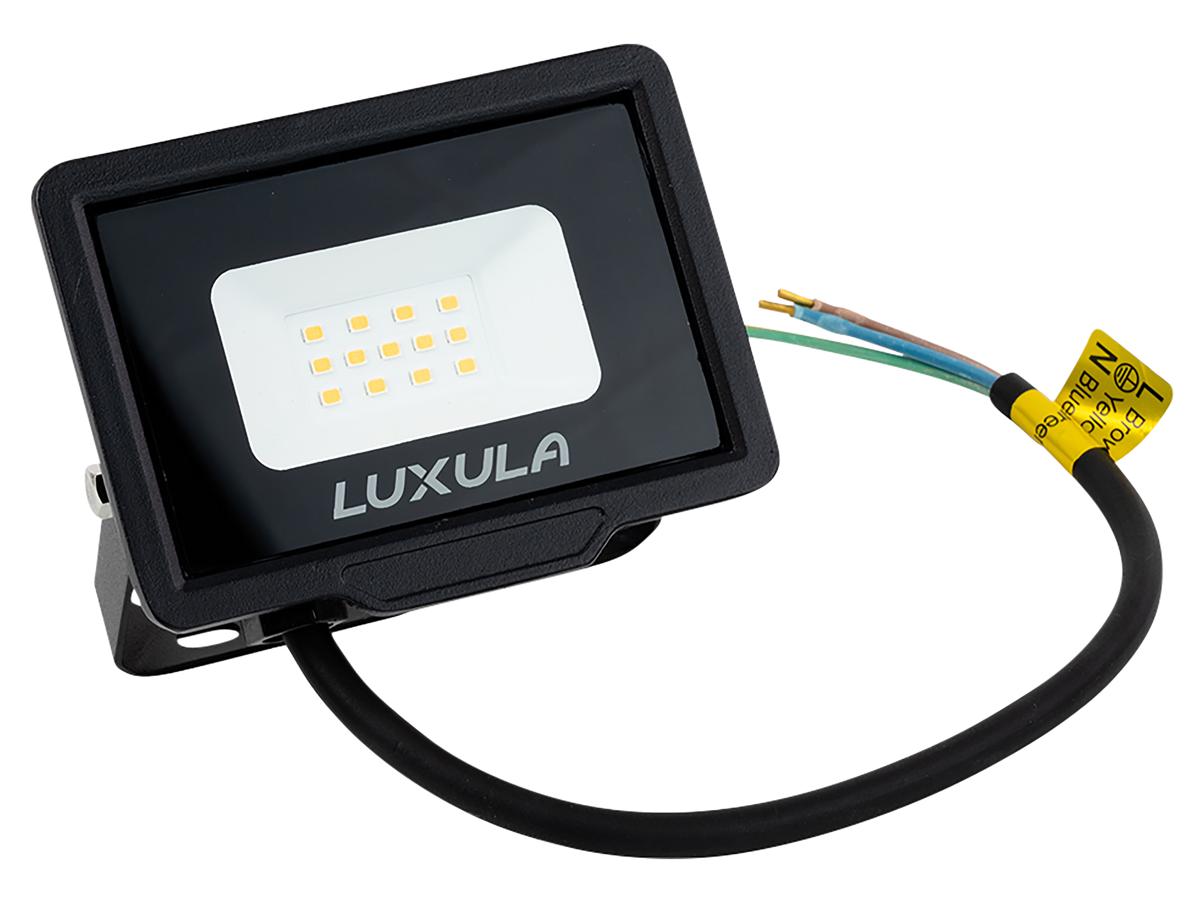 LUXULA LED-Fluter, EEK: F, 10W, 1000lm, 3000K, schwarz