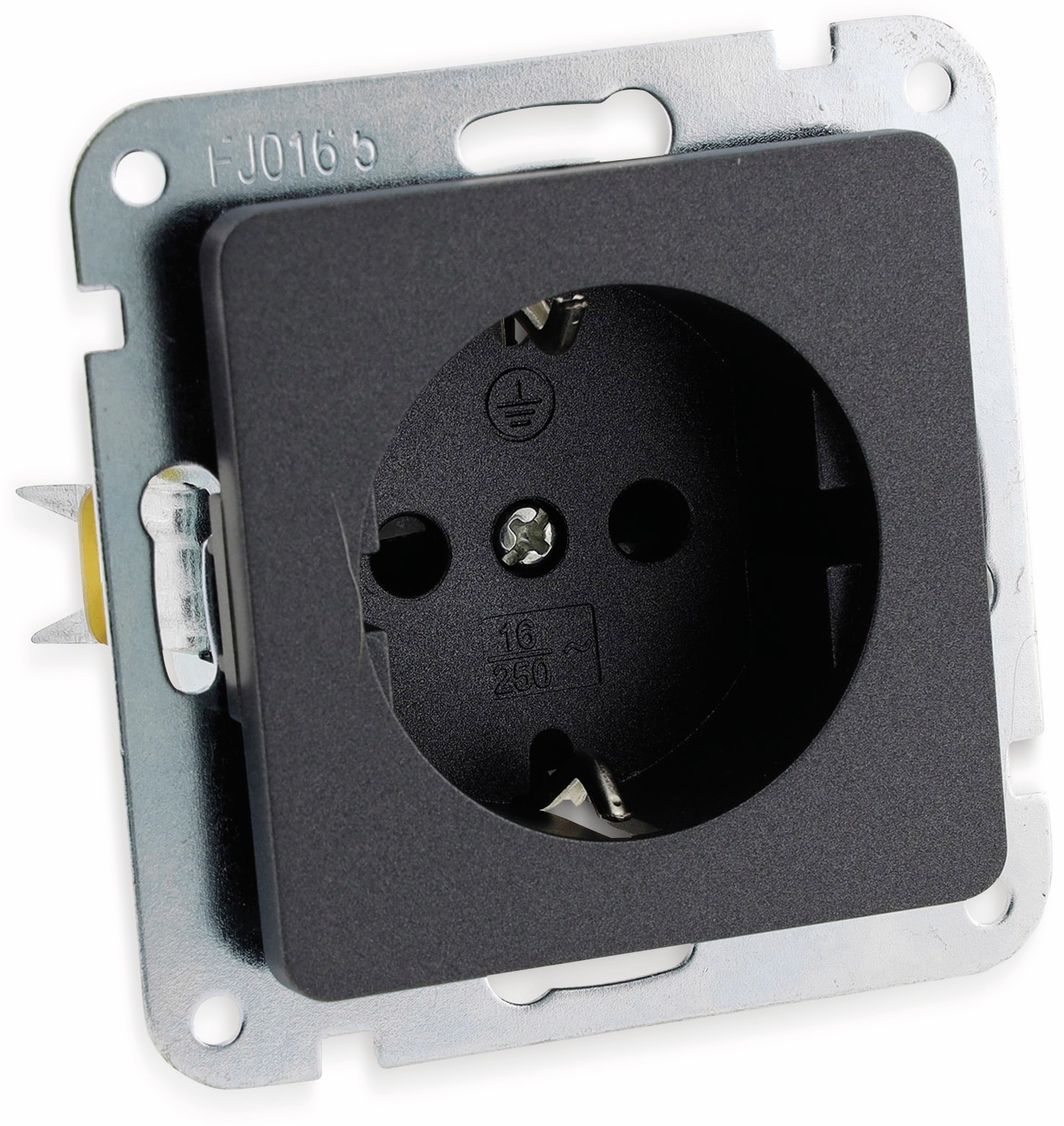 MILOS Schutzkontakt-Steckdose 23036, 16A/250V~, anthrazit MILOS Schutzkontakt-Steckdose 23036, 16A/250V~, anthrazit