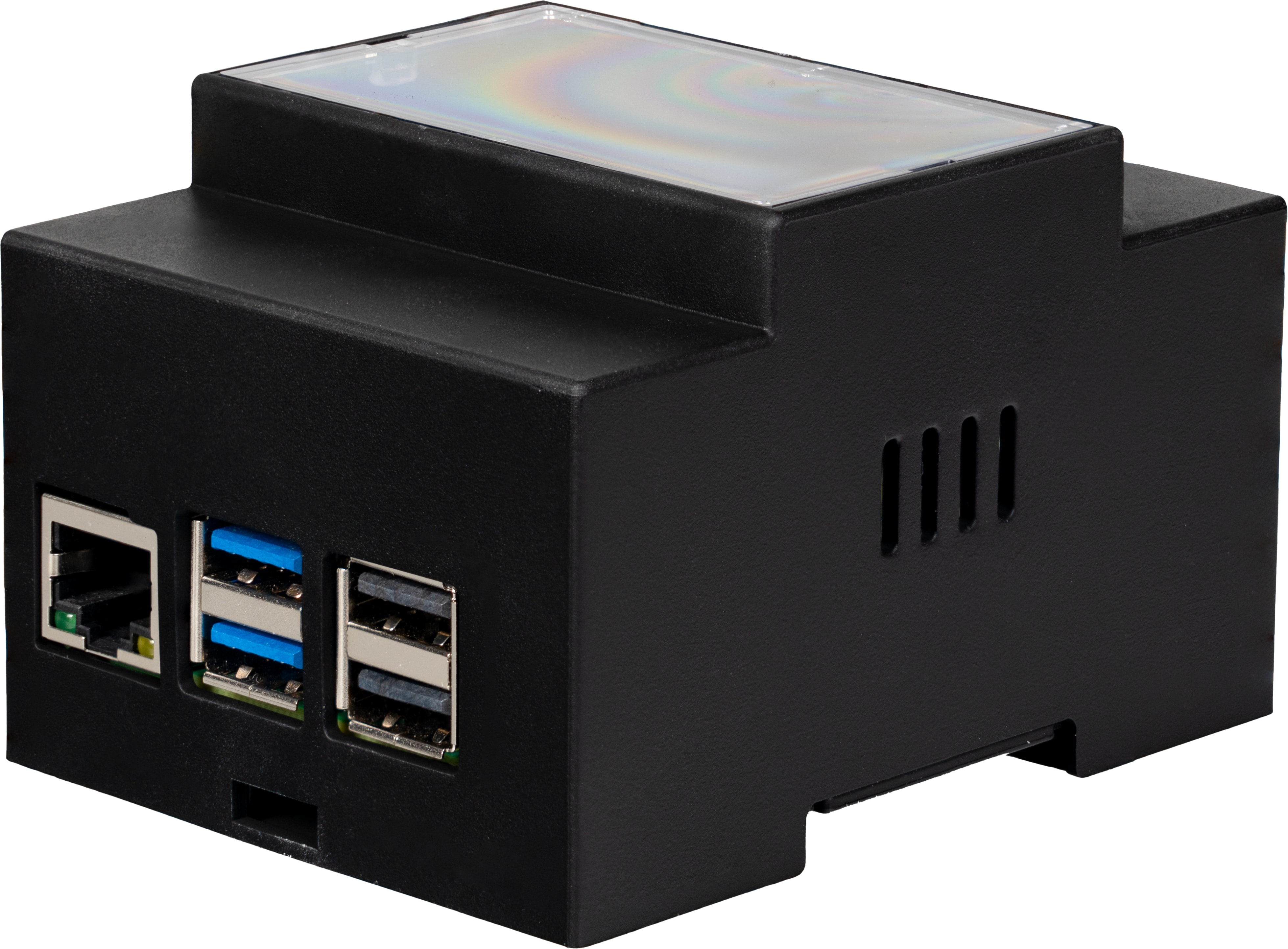 JOY-IT Hutschienengehäuse für Raspberry Pi 5, schwarz, RB-CaseP5-07B JOY-IT Hutschienengehäuse für Raspberry Pi 5, schwarz, RB-CaseP5-07B