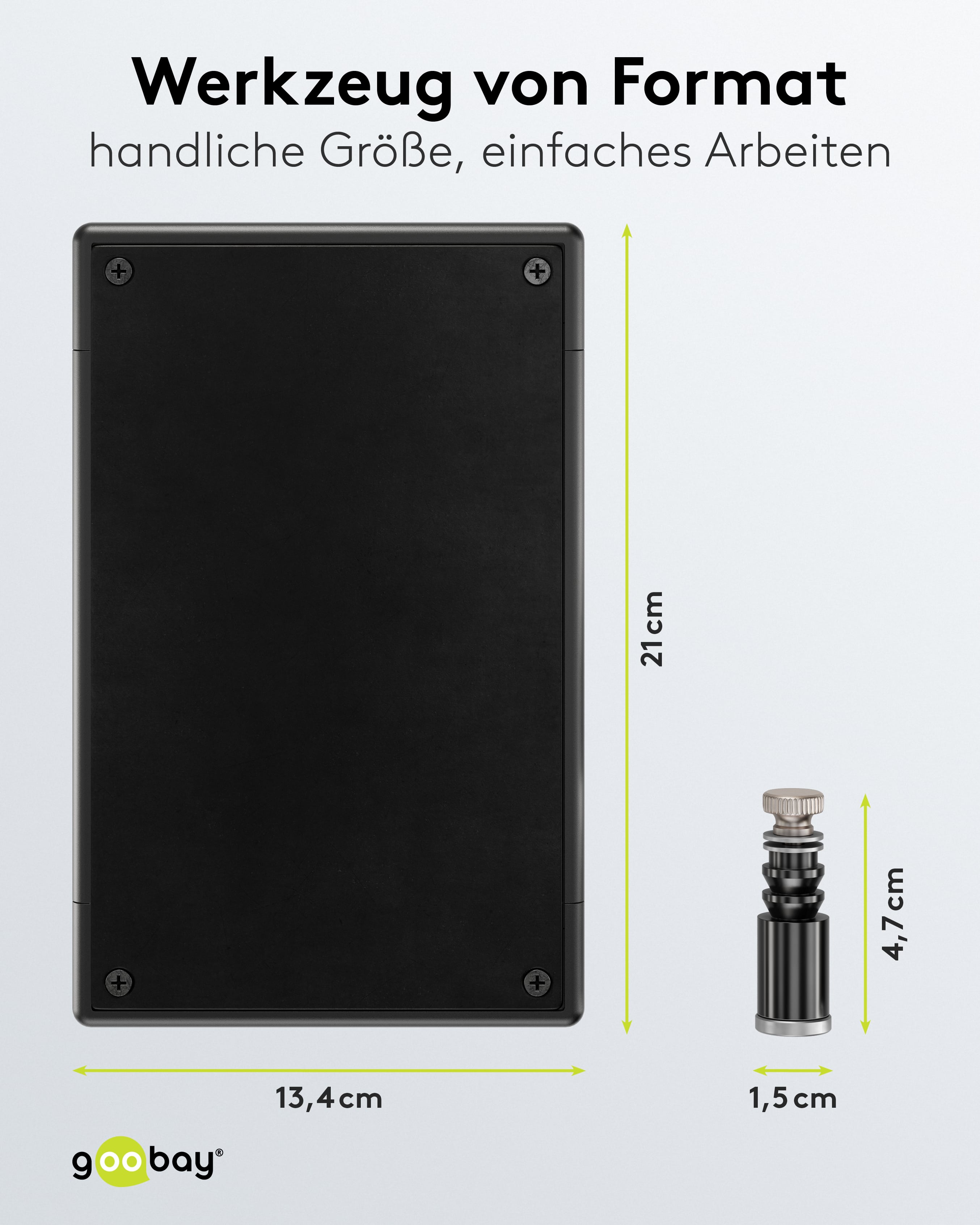 GOOBAY Magnetische Platinenhalter und Metallplatte, 77998