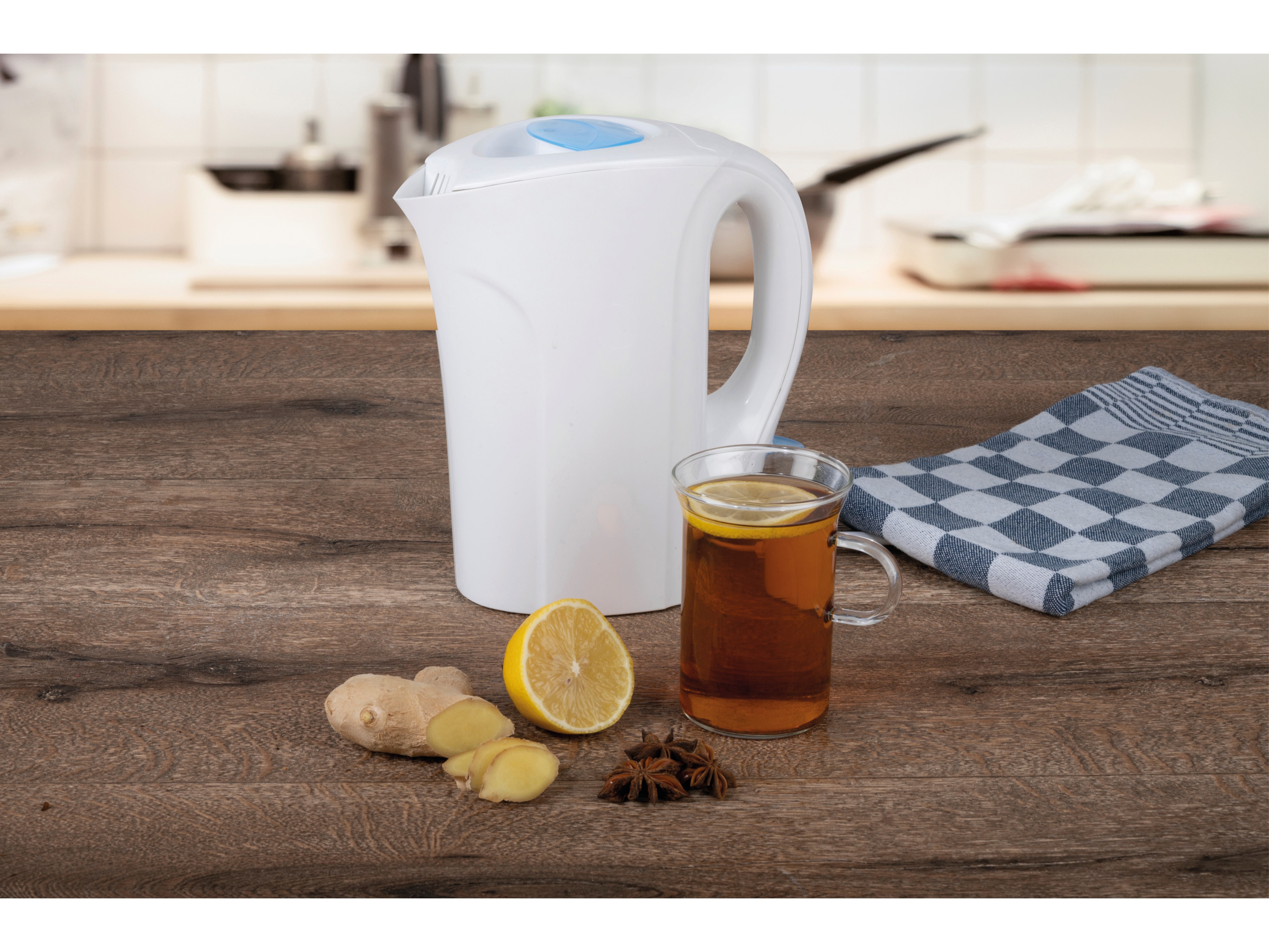 ALPINA Wasserkocher, 1 L, 1000 W, weiß ALPINA Wasserkocher, 1 L, 1000 W, weiß