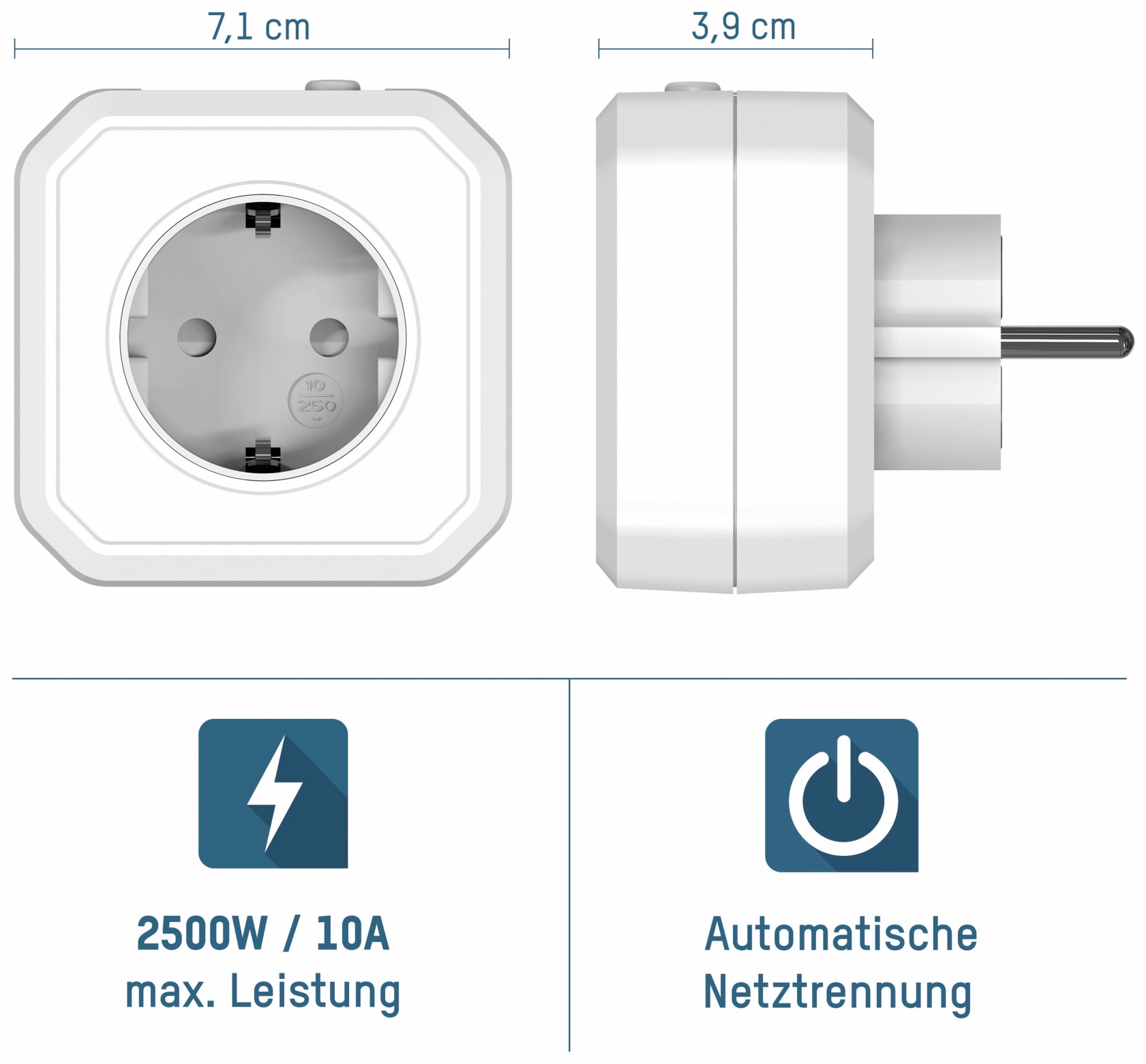 ANSMANN Zeitschaltuhr AES1, Steckdose mit ZeroWatt Technologie ANSMANN Zeitschaltuhr AES1, Steckdose mit ZeroWatt Technologie