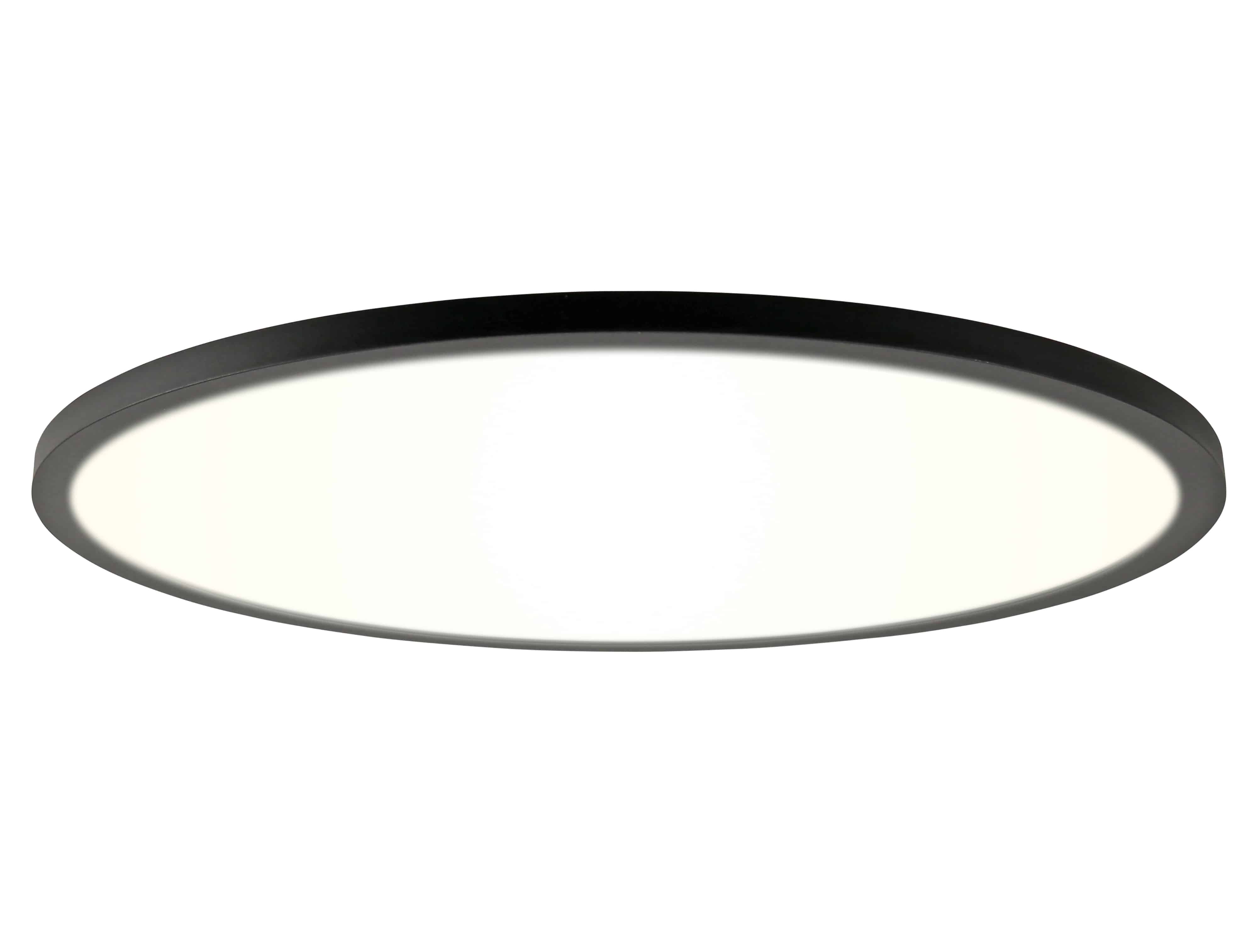 LED-Deckenleuchte, 23,5 W, CCT, 1600 lm, 2700...5000 K, IP44, schwarz