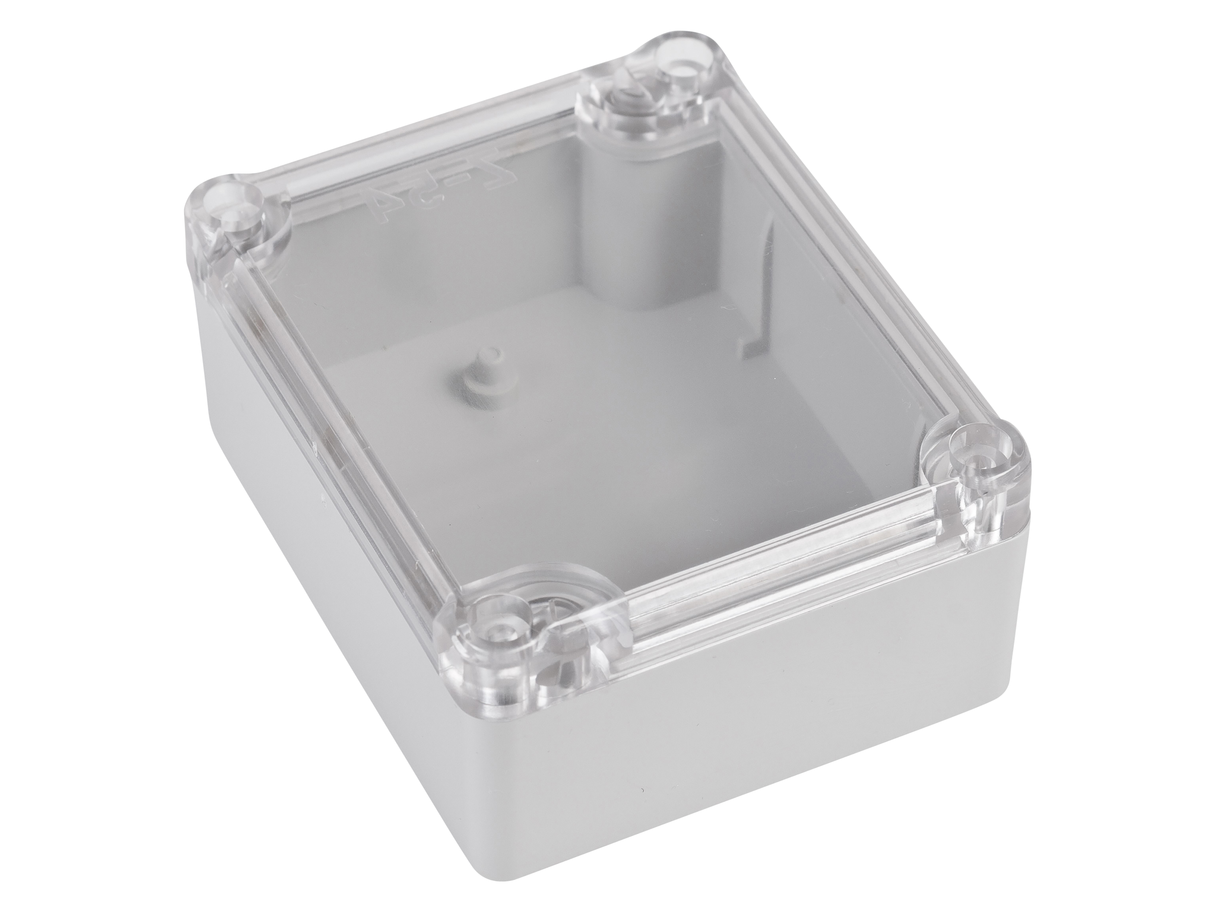 POLLIN ABS-Gehäuse 4U63090804437, 89x75x41 mm, IP65, Glasklarer Deckel POLLIN ABS-Gehäuse 4U63090804437, 89x75x41 mm, IP65, Glasklarer Deckel
