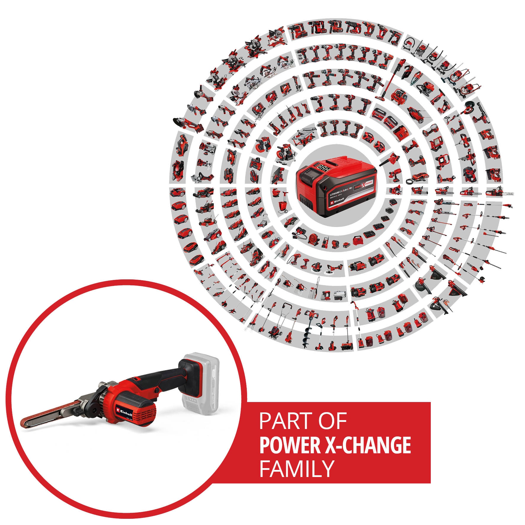 EINHELL Akku-Bandfeile TE-BF 18 Li Kit (1x 4,0 Ah) EINHELL Akku-Bandfeile TE-BF 18 Li Kit (1x 4,0 Ah)