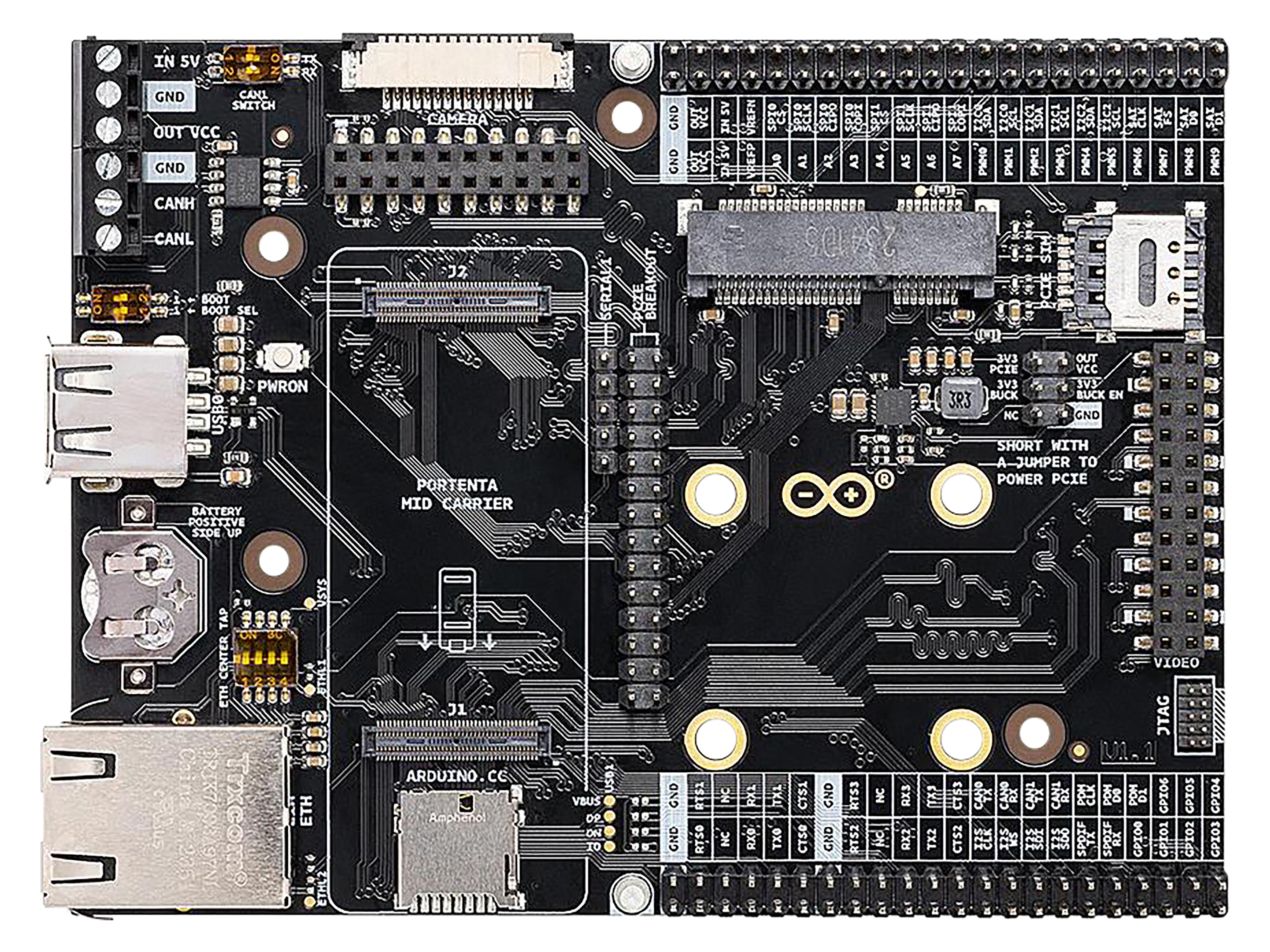 ARDUINO PRO Portenta Mid Carrier