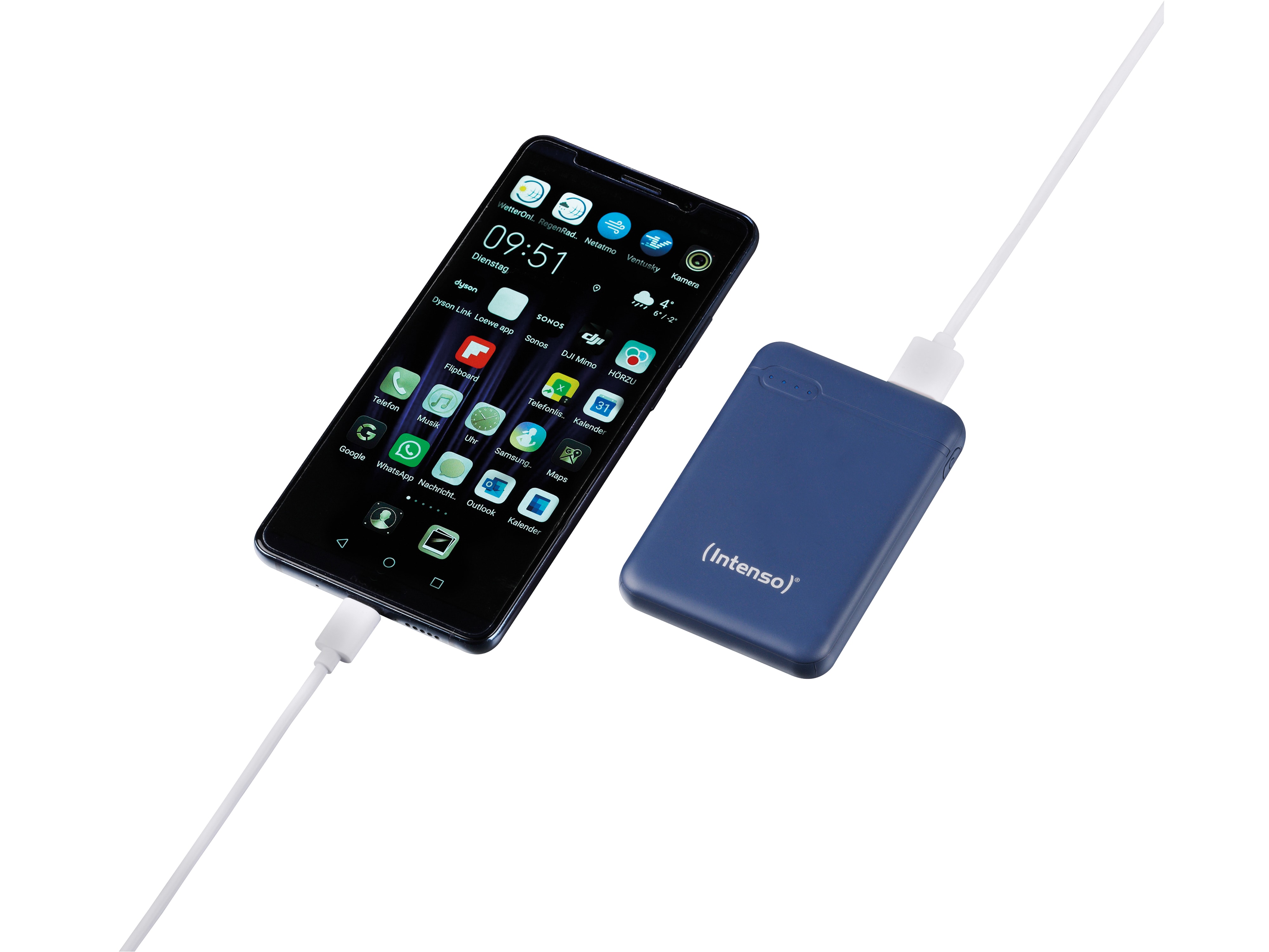 INTENSO USB Powerbank 7313525 XS 5000, 5.000 mAh, dunkelblau