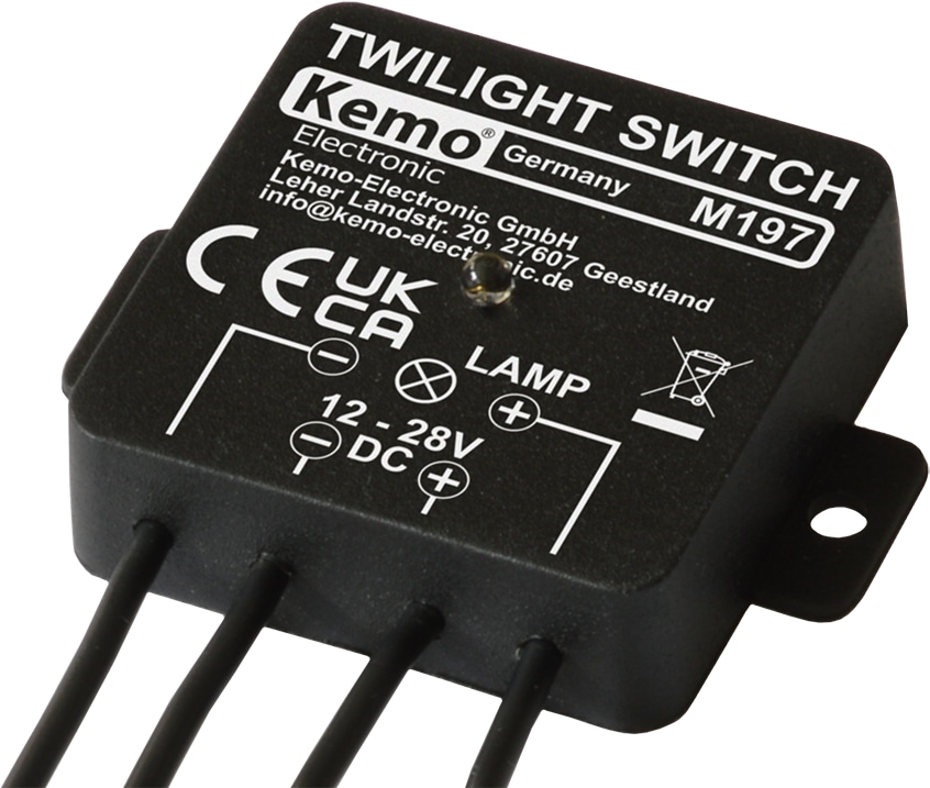 KEMO Dämmerungsschalter 12...28 V/DC M197