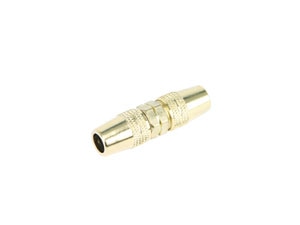 Koaxial-Kabelverbinder, vergoldet, 7 mm Koaxial-Kabelverbinder, vergoldet, 7 mm