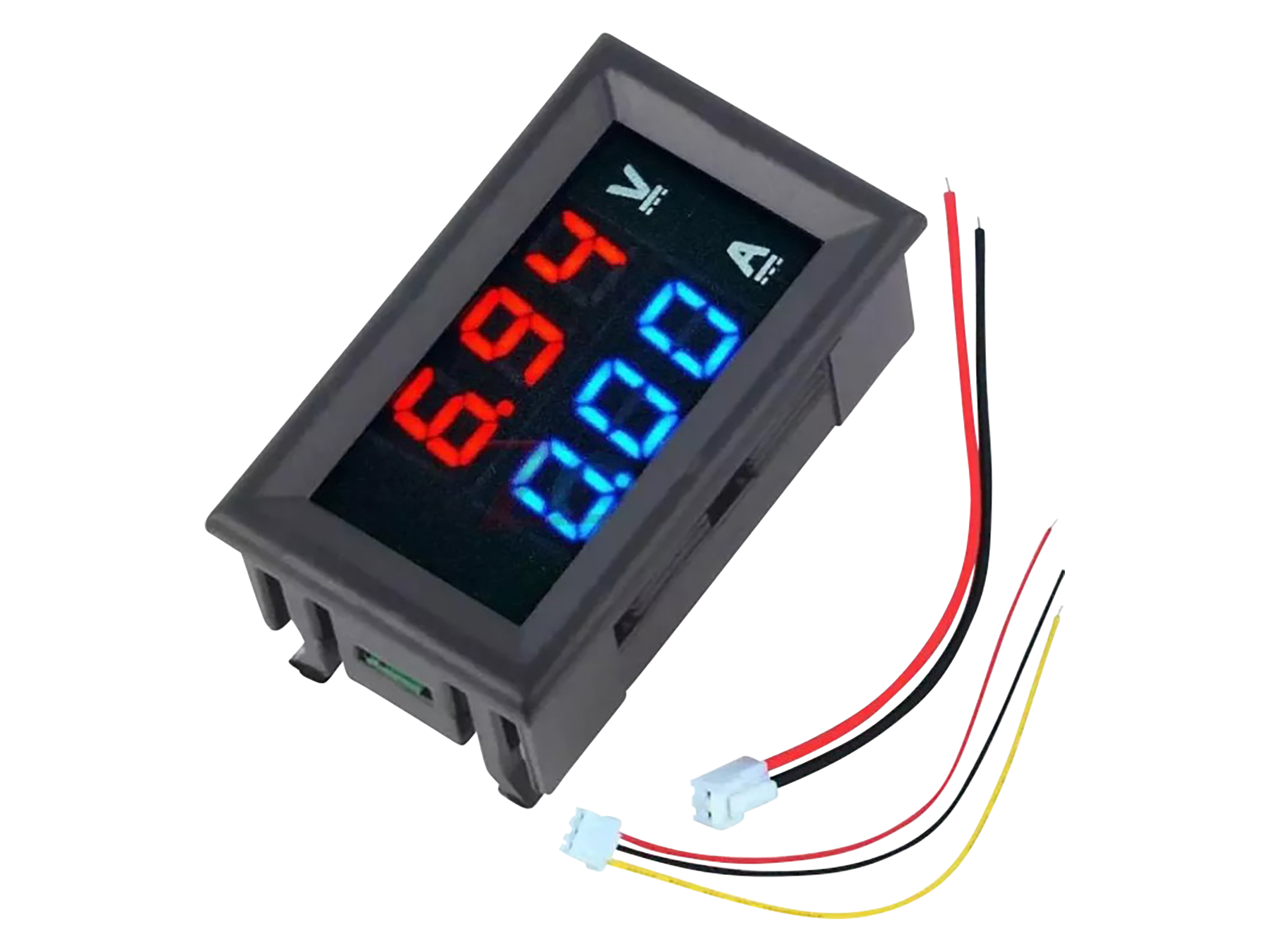 KUBII Digitales Mini-Amperemeter/Voltmeter DC, 100V, 10A KUBII Digitales Mini-Amperemeter/Voltmeter DC, 100V, 10A