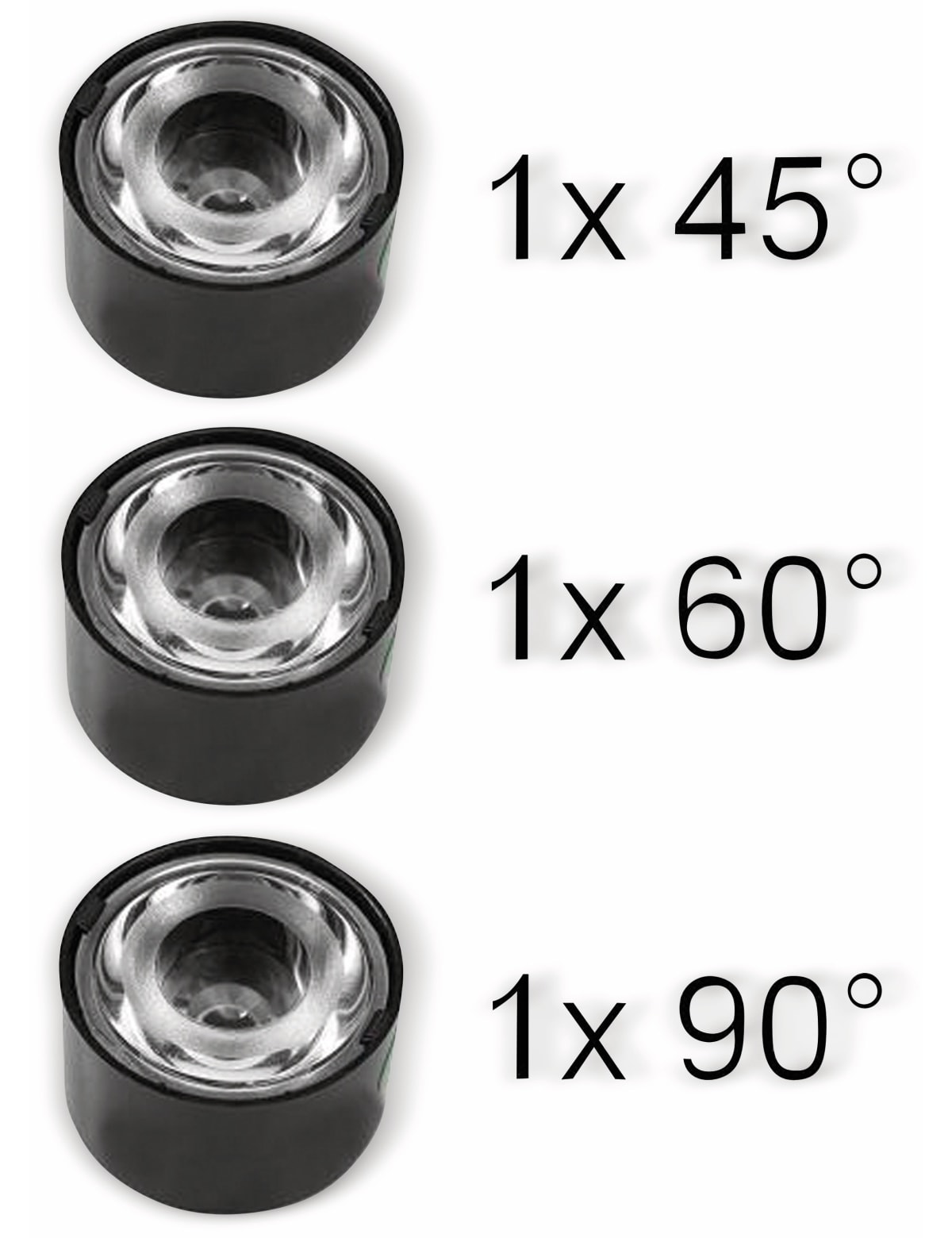 IR-LED 3 W mit Treiberplatine und 3 Streulinsen IR-LED 3 W mit Treiberplatine und 3 Streulinsen